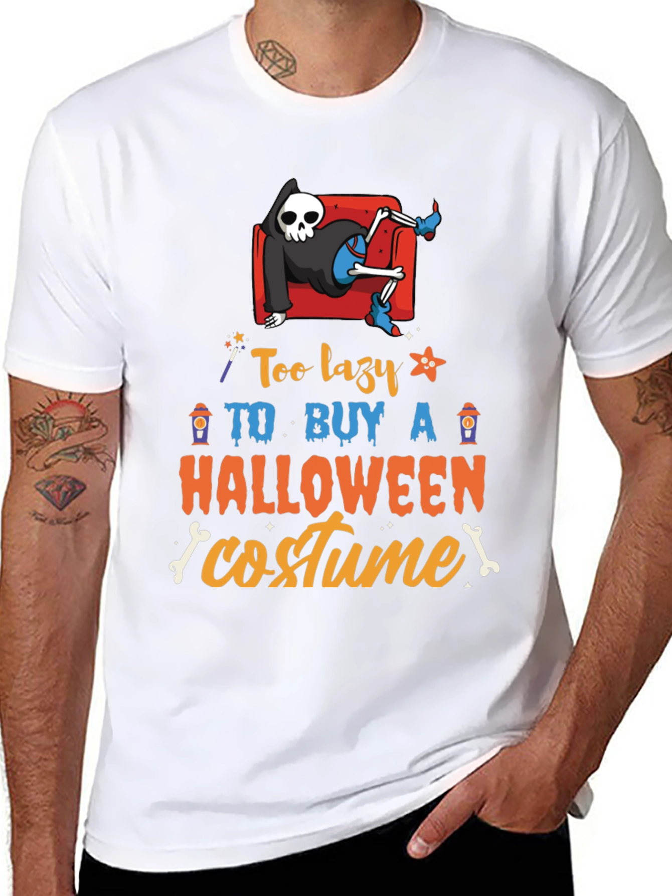 Lazy Halloween Costume T-Shirt