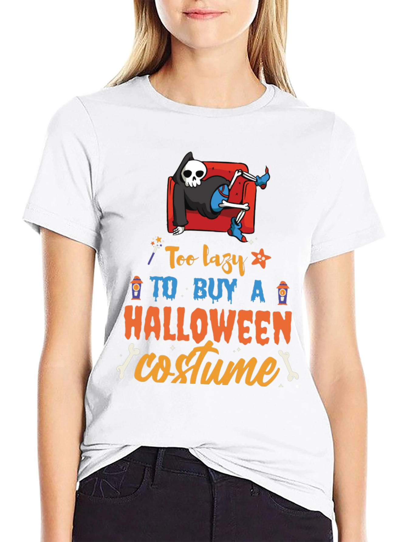 Lazy Halloween Costume T-Shirt
