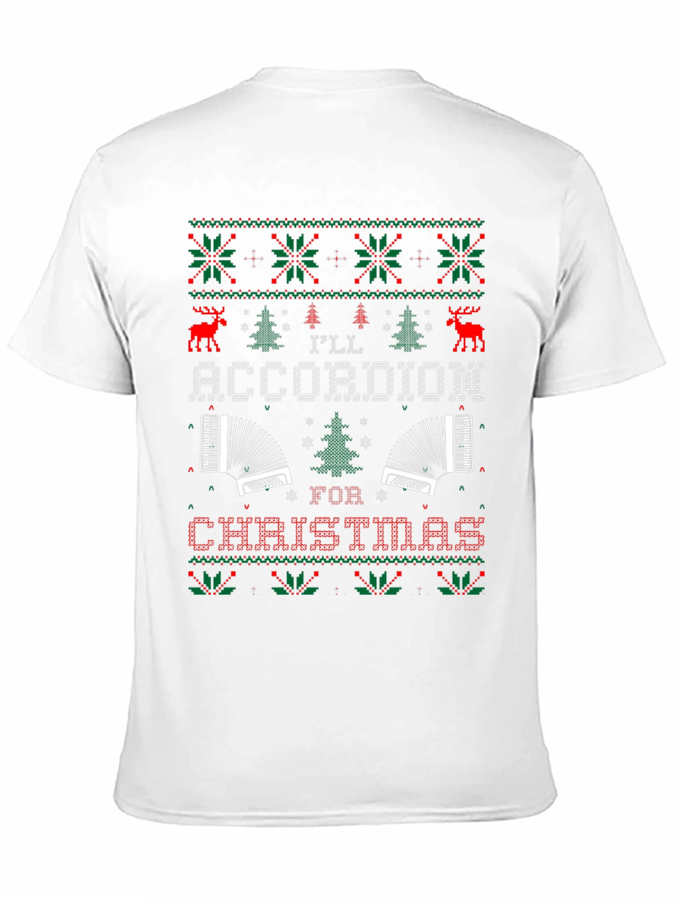 Christmas Accordion Ugly Sweater T-Shirt