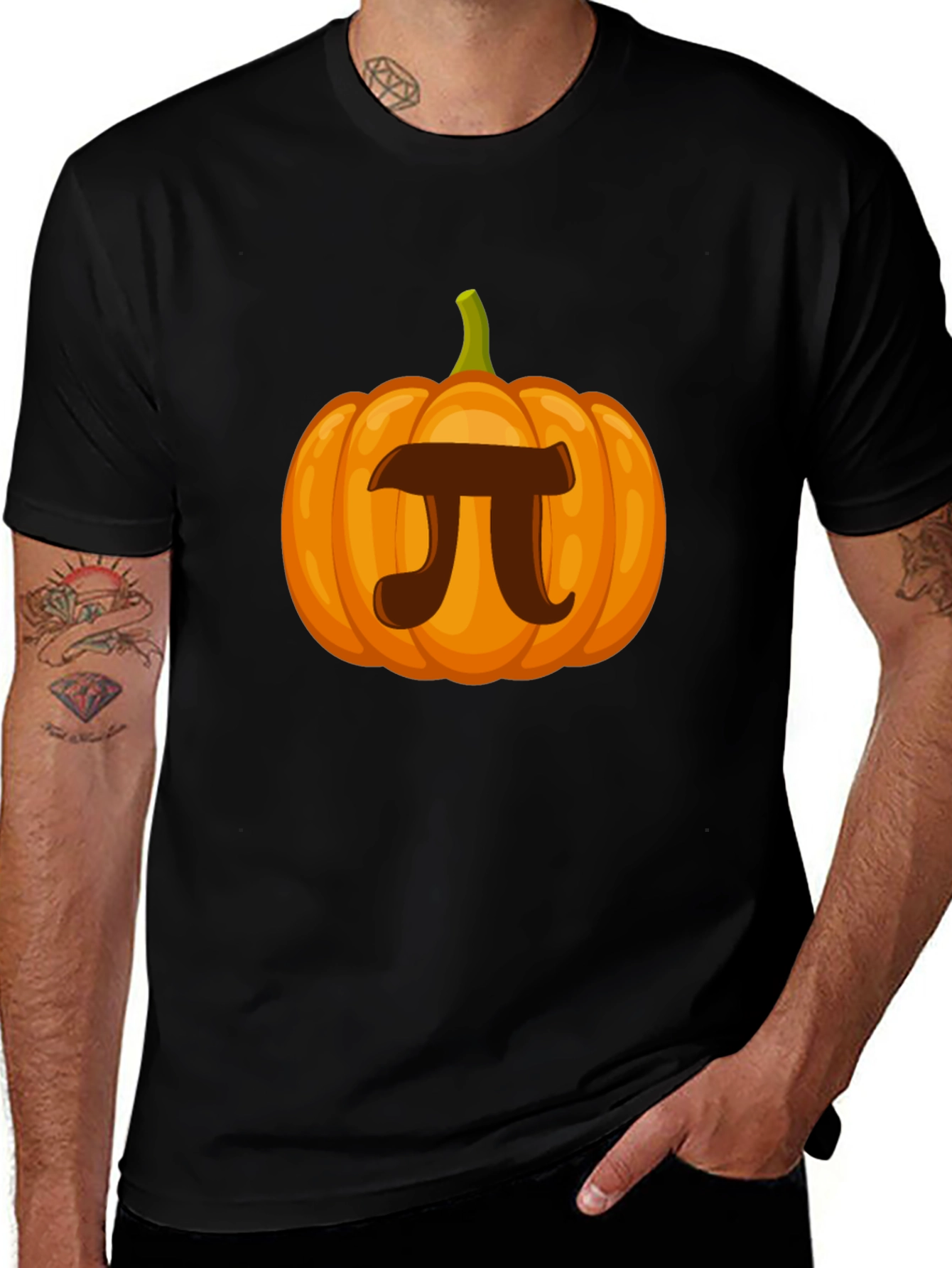 Pumpkin Pi Halloween T-Shirt - Math Pun