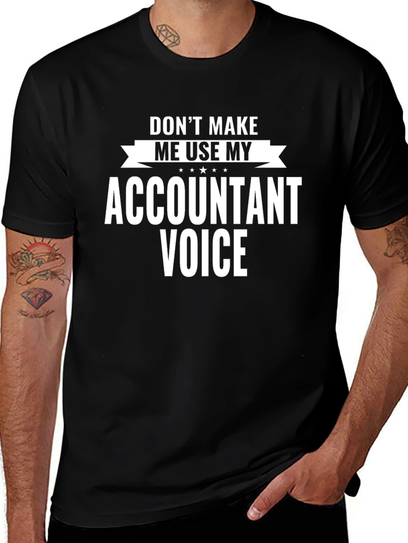 Accountant Voice Funny Graphic T-Shirt