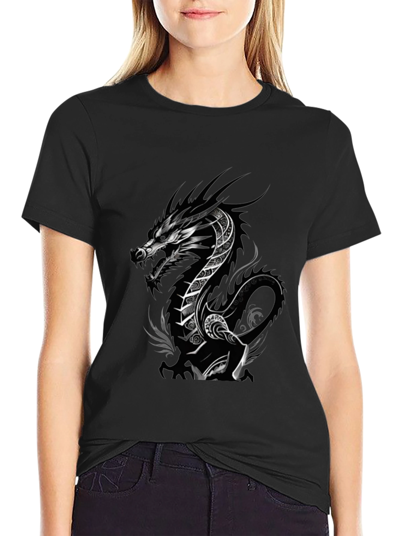 Dragon Graphic T-Shirt - Black