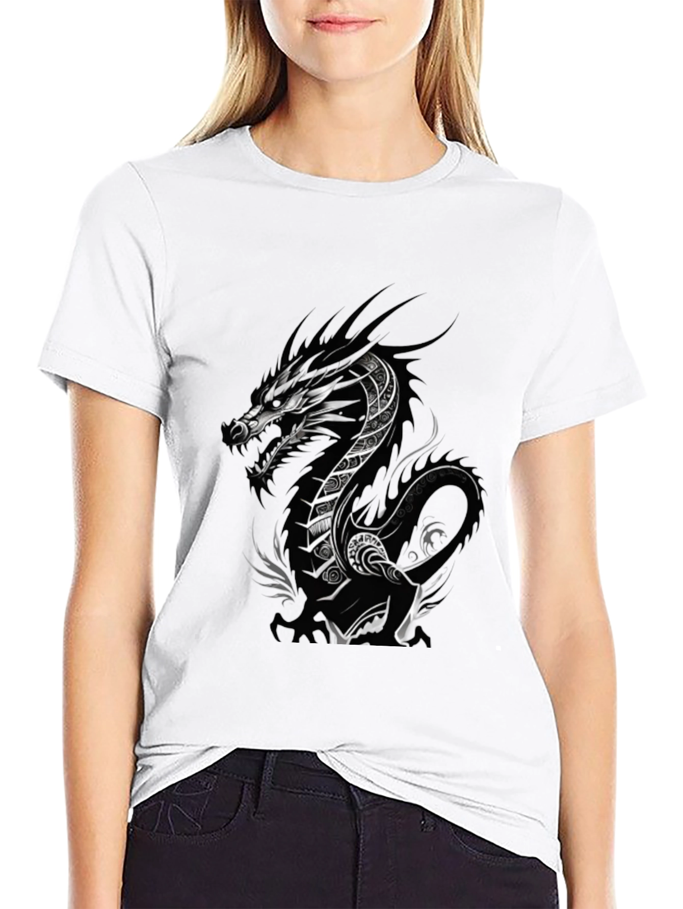 Dragon Graphic T-Shirt - Black