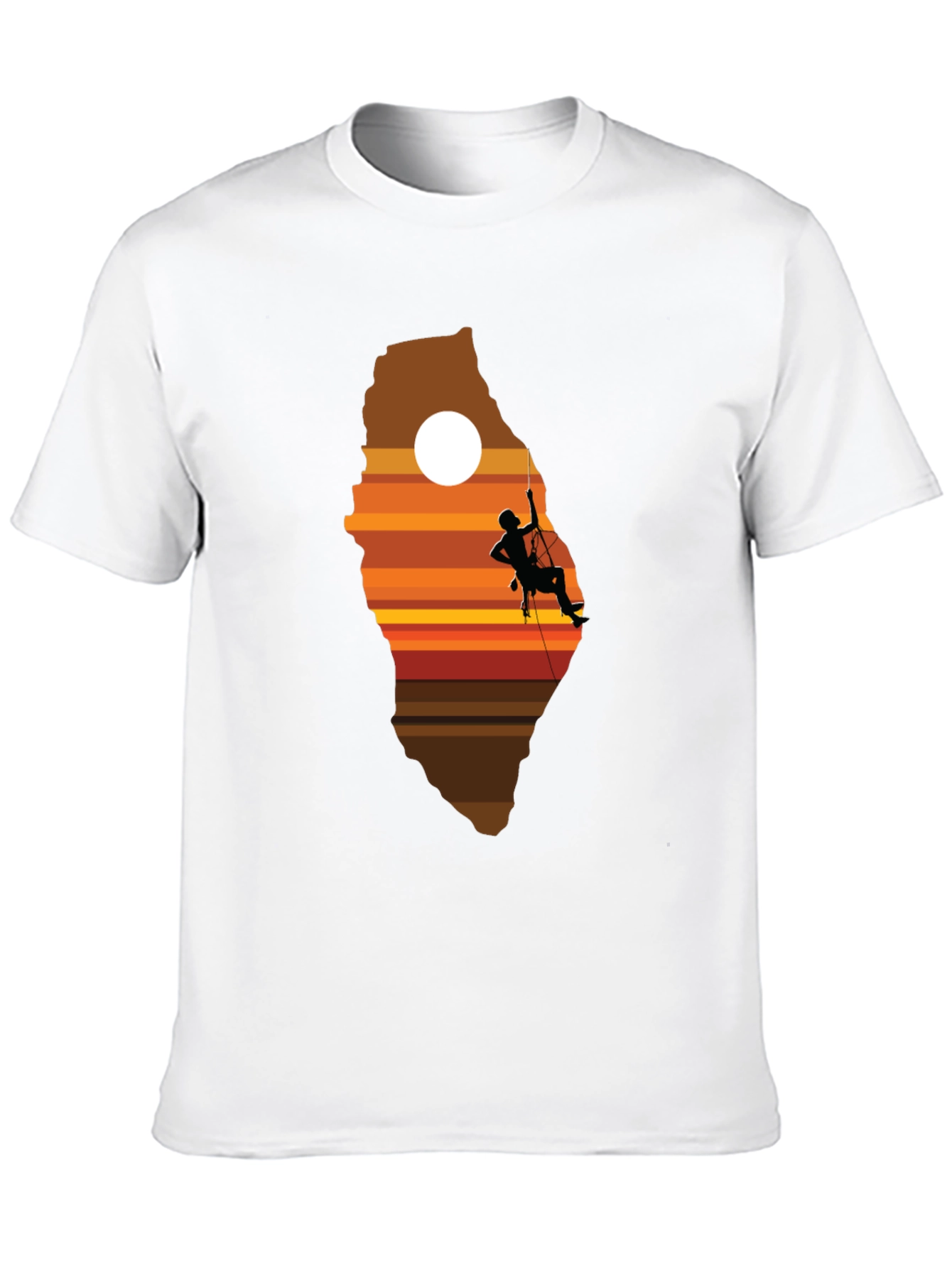 Climbing Sunset Graphic T-Shirt - Adventure Ready