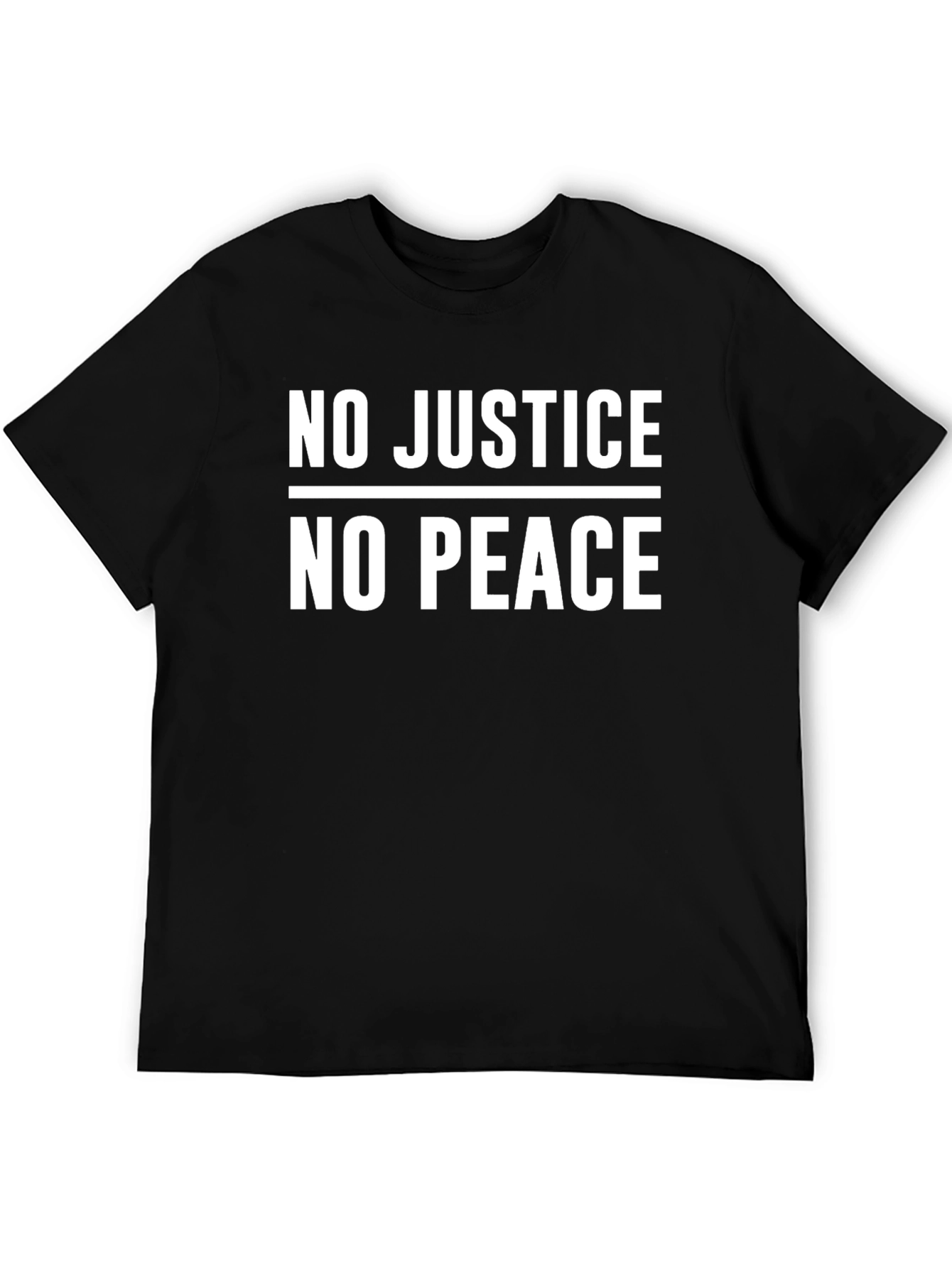 No Justice No Peace Graphic Tee - Black