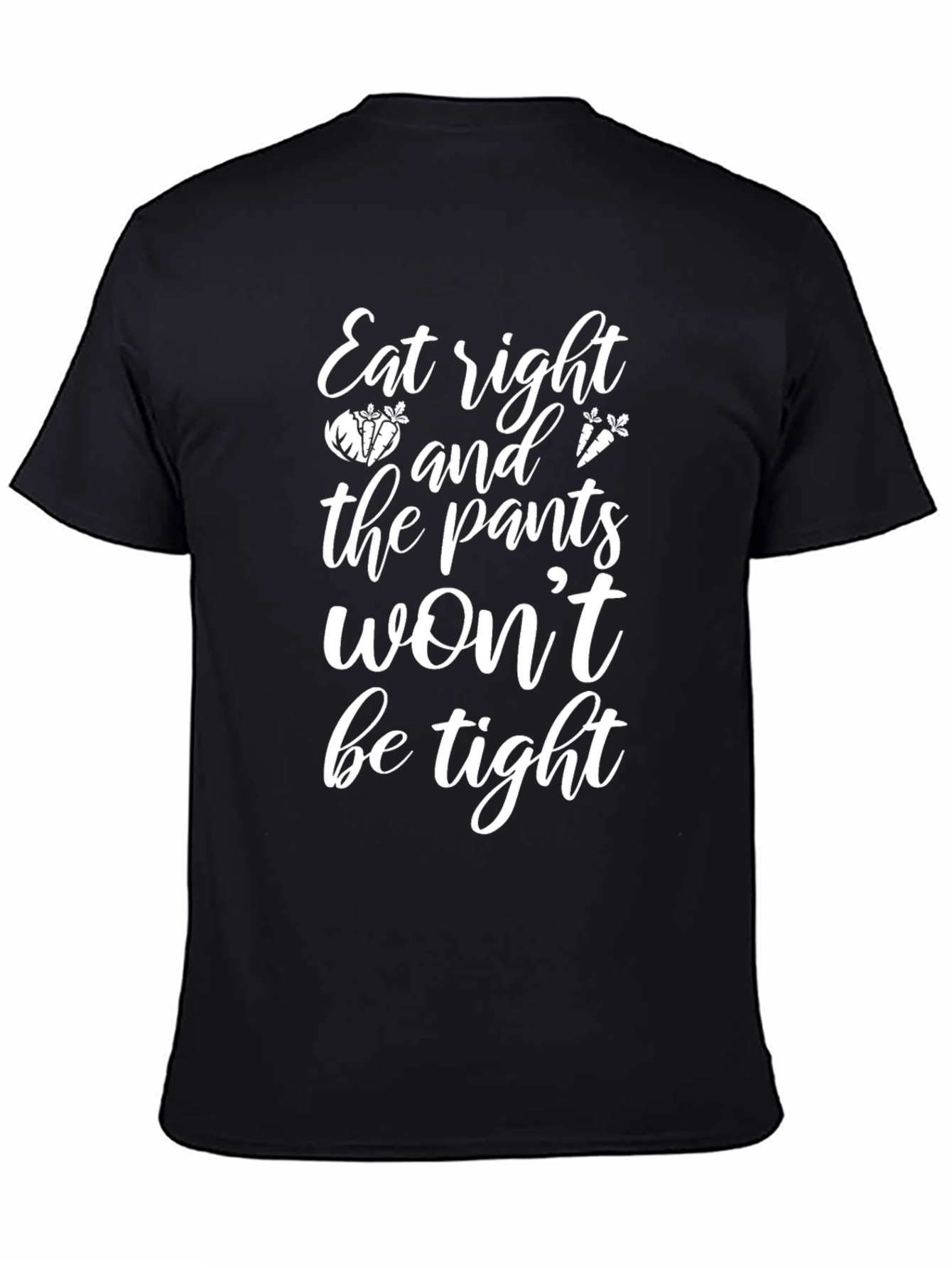 Eat Right T-Shirt: Healthy Food Slogan Tee