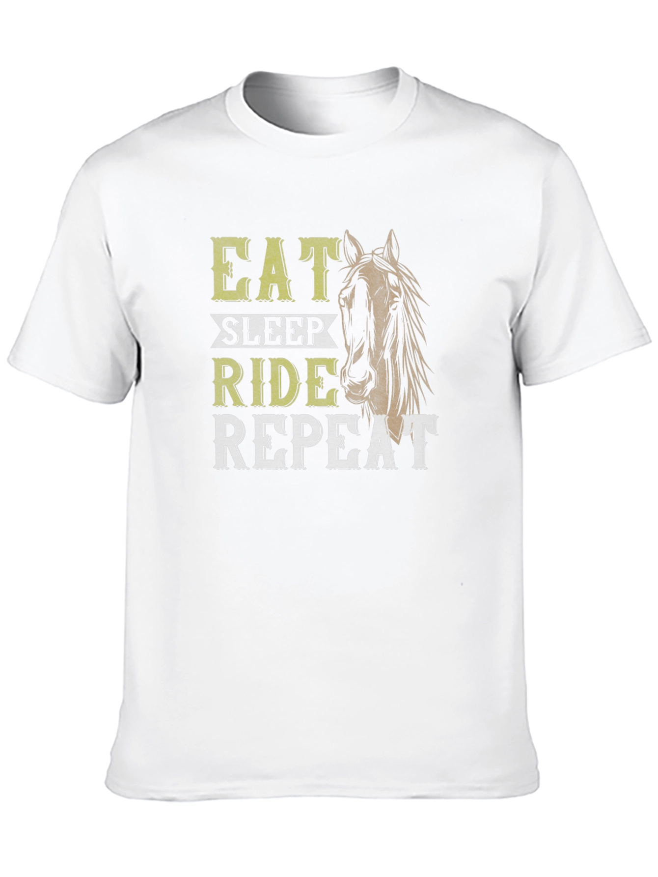 Eat Sleep Ride Repeat Horse Graphic Tee