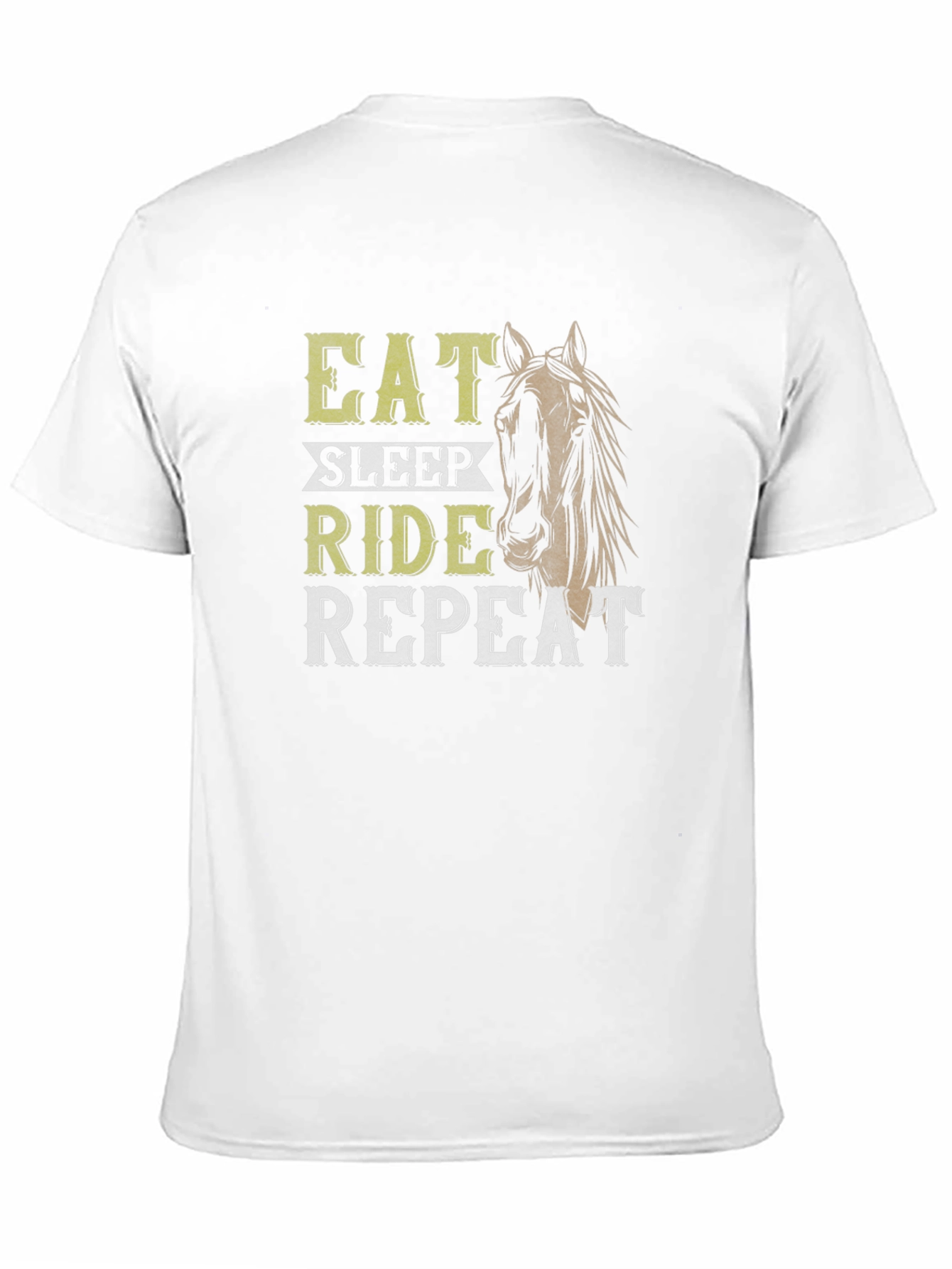 Eat Sleep Ride Repeat Horse Graphic Tee
