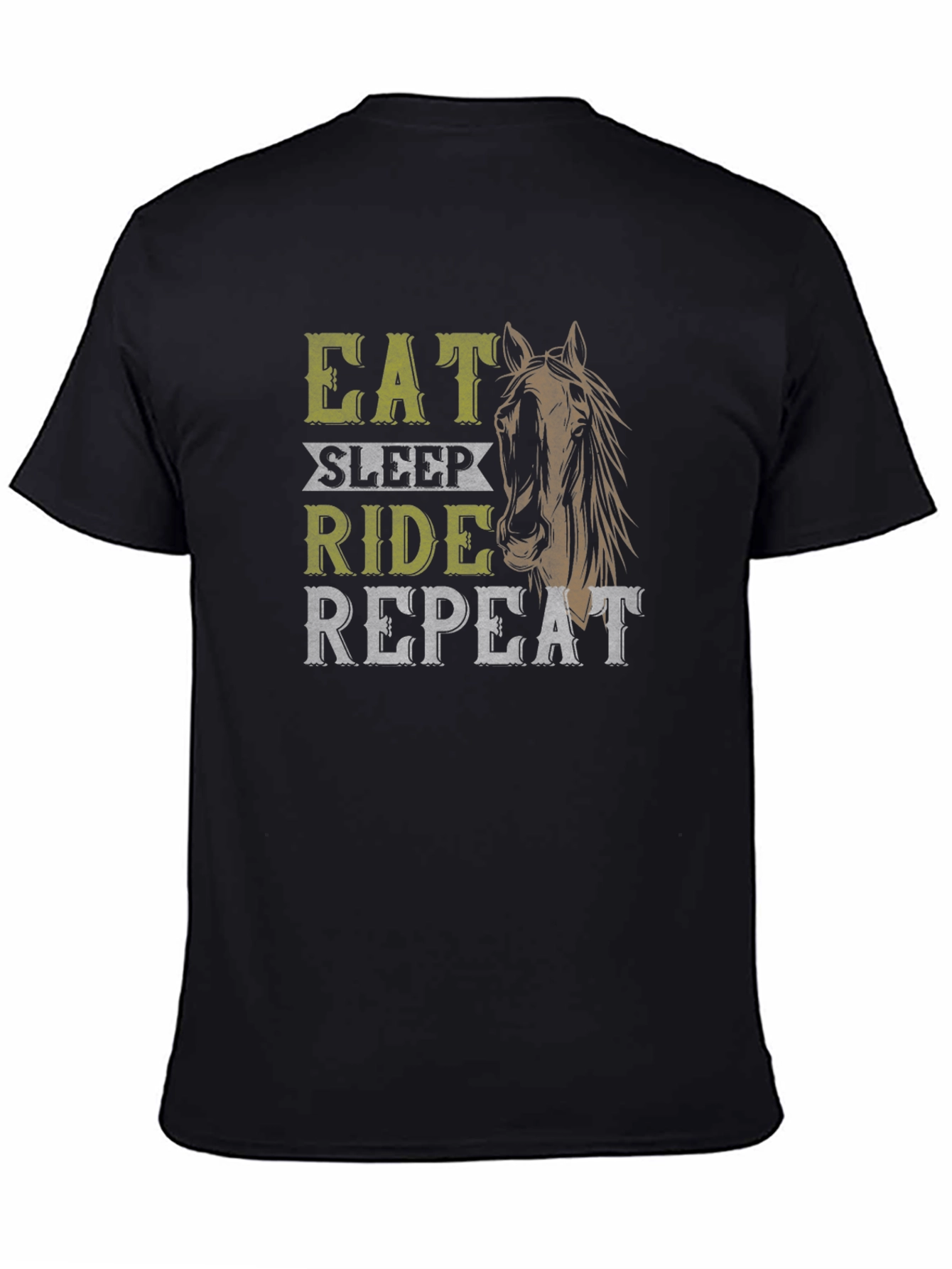 Eat Sleep Ride Repeat Horse Graphic Tee