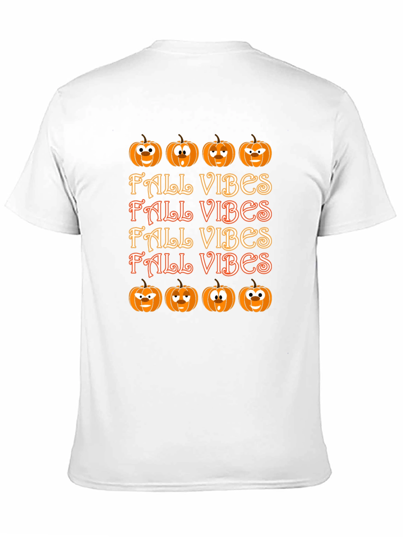 Fall Vibes Pumpkin T-Shirt - Seasonal Style