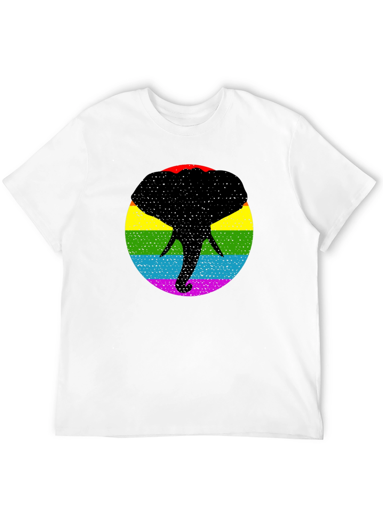 Pride Elephant T-Shirt - Bold Rainbow Graphic Tee