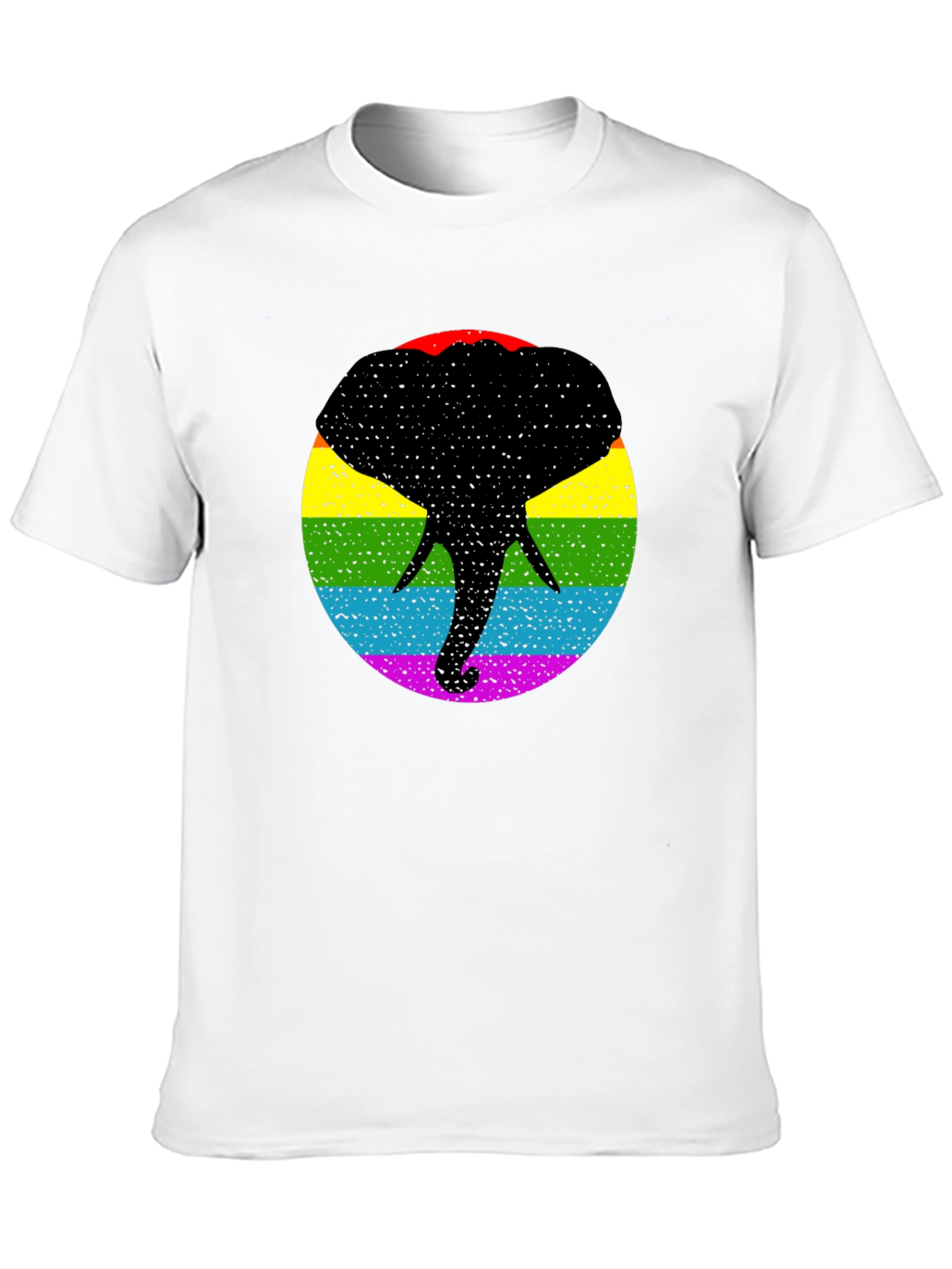 Pride Elephant T-Shirt - Bold Rainbow Graphic Tee