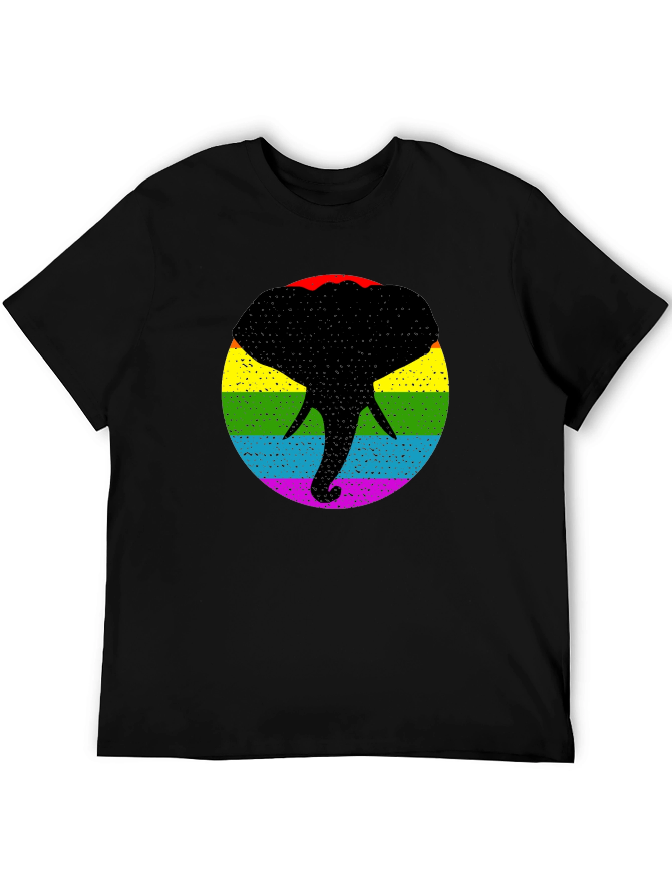 Pride Elephant T-Shirt - Bold Rainbow Graphic Tee