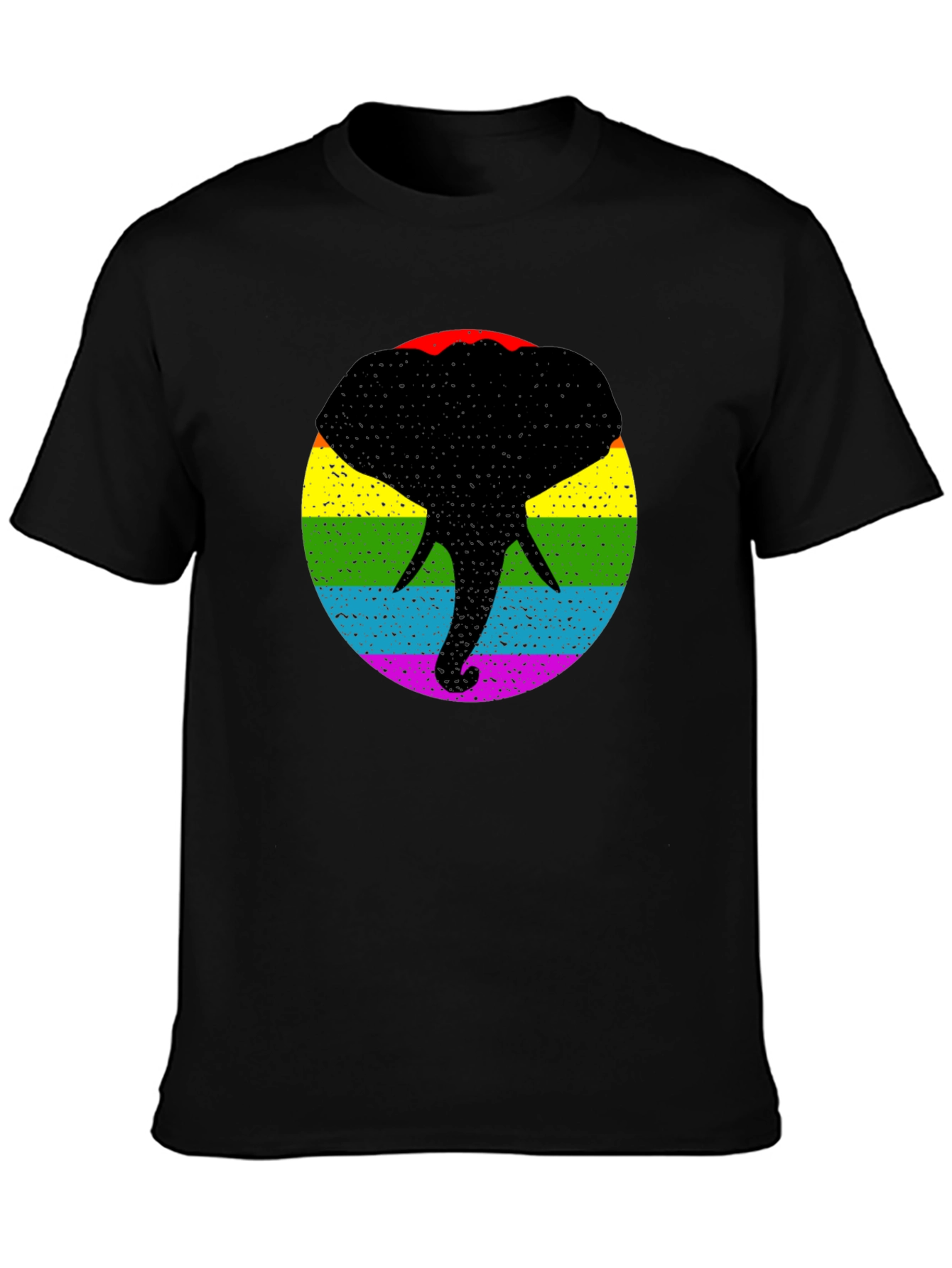 Pride Elephant T-Shirt - Bold Rainbow Graphic Tee