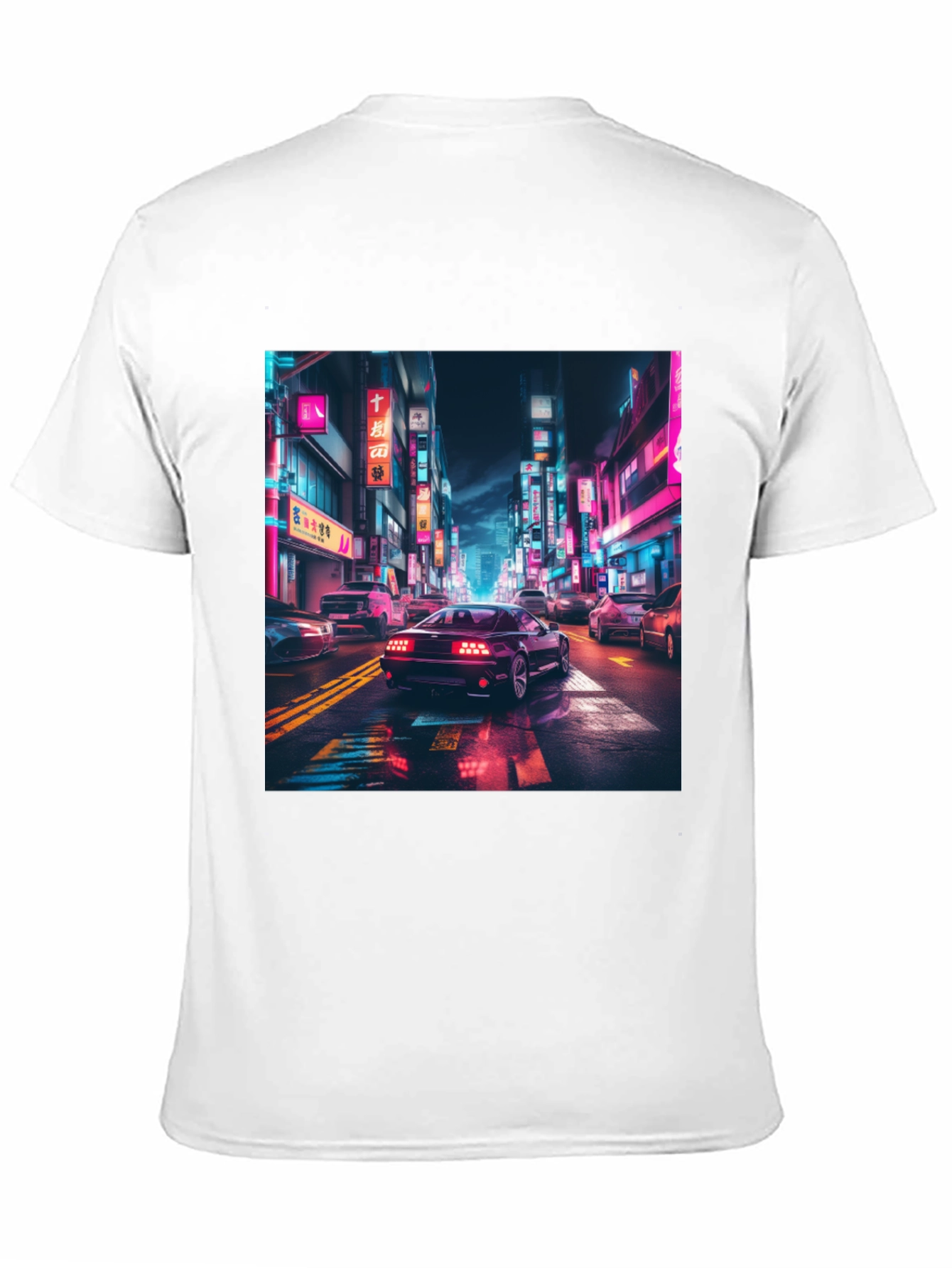 Neon City Car Graphic Tee