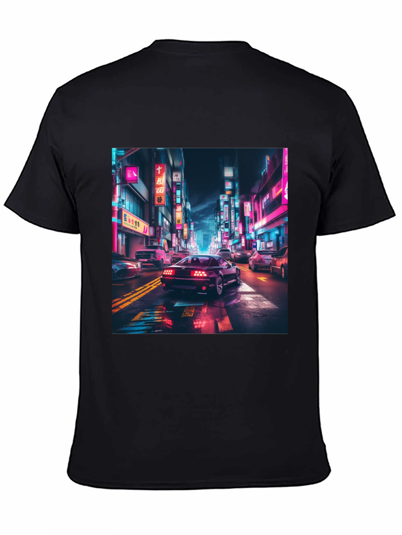 Neon City Car Graphic Tee
