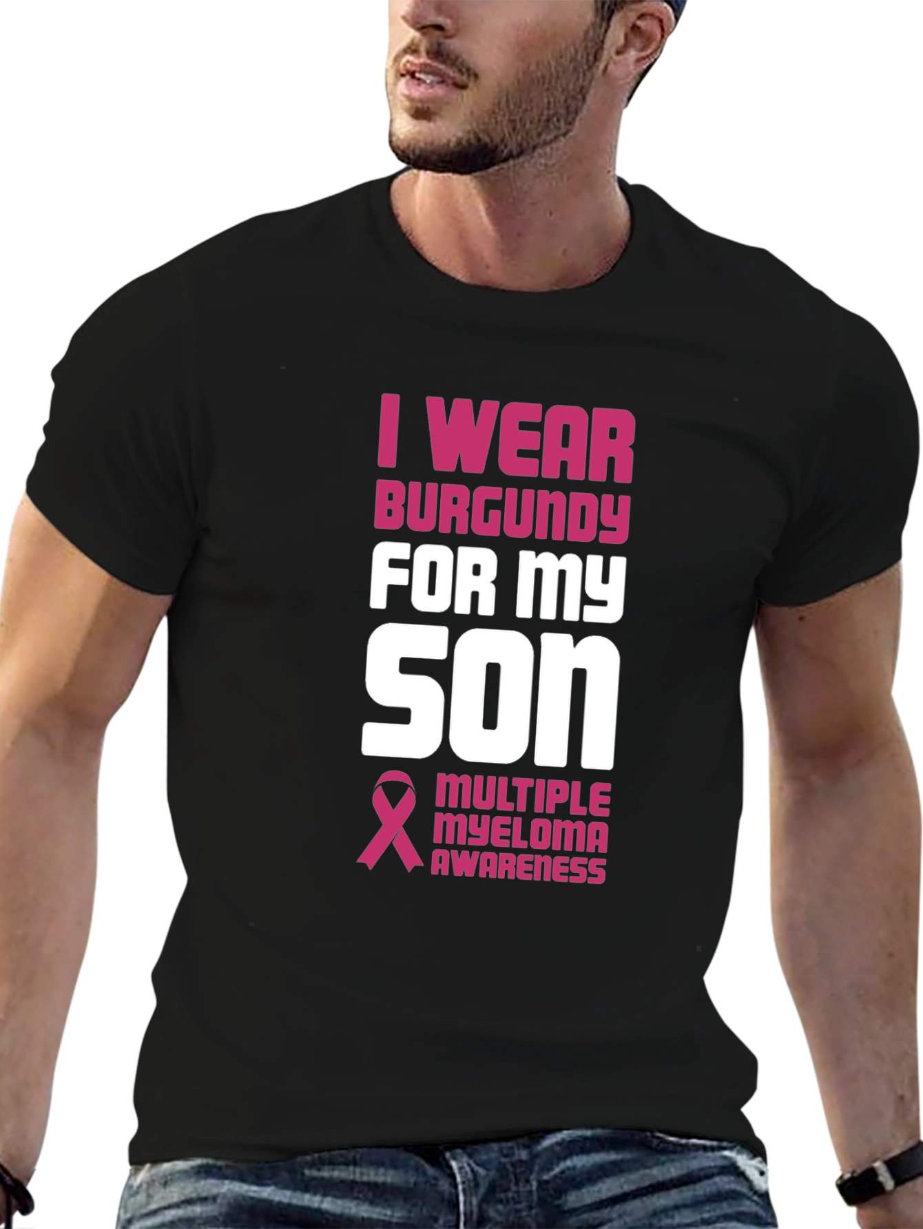 Burgundy Multiple Myeloma Awareness T-Shirt