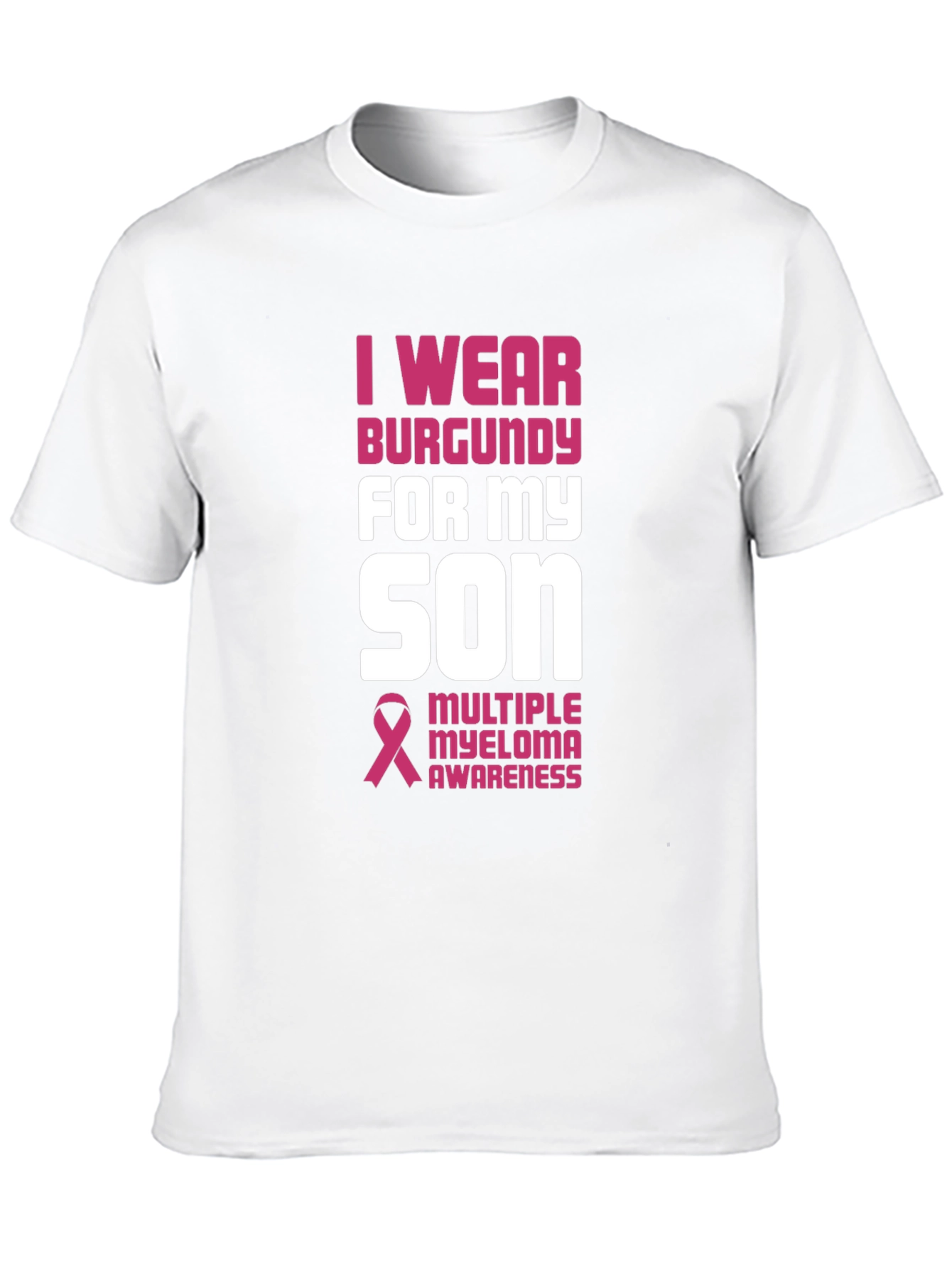 Burgundy Multiple Myeloma Awareness T-Shirt
