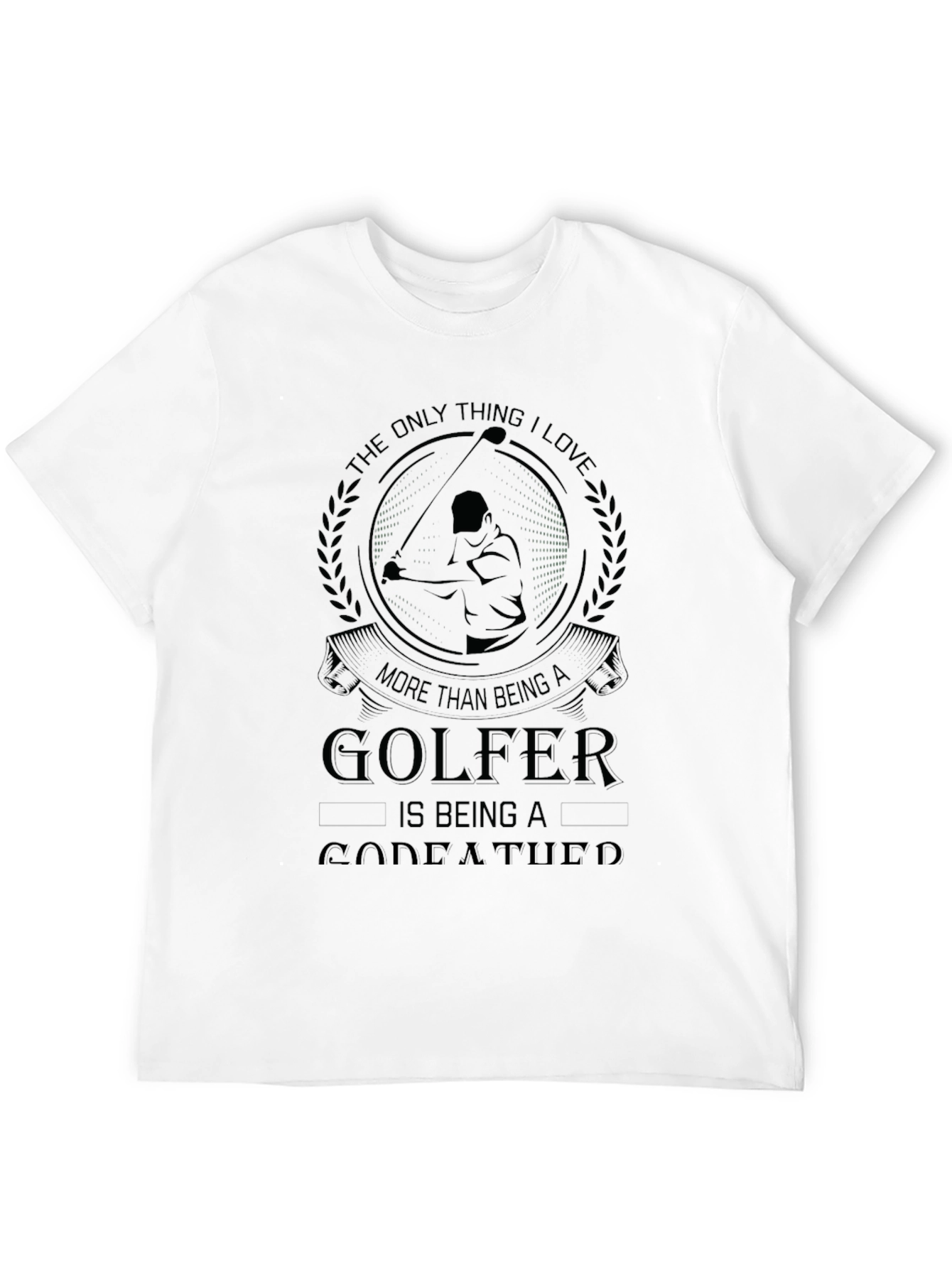 Golfing Godfather Black Tee