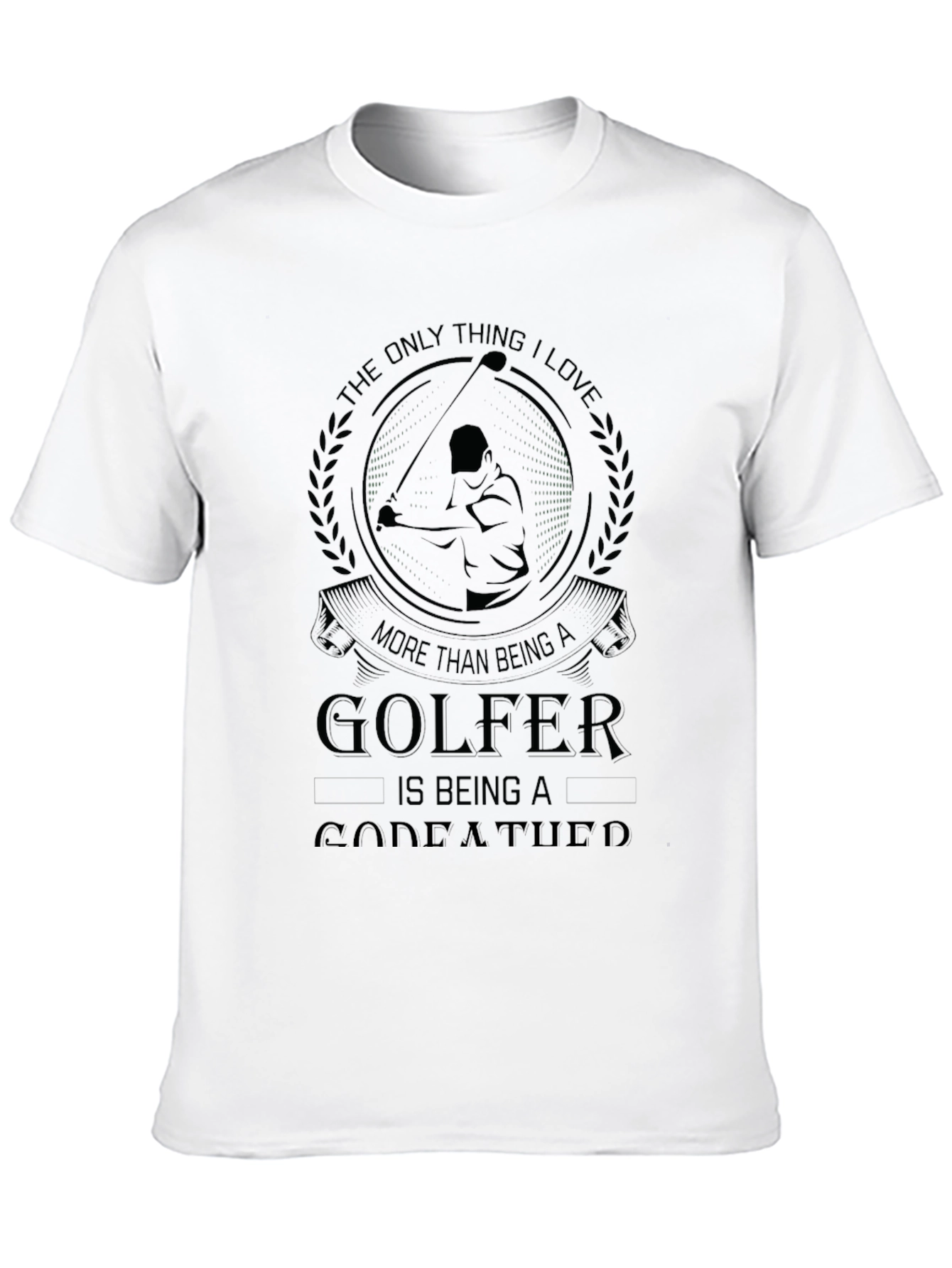 Golfing Godfather Black Tee