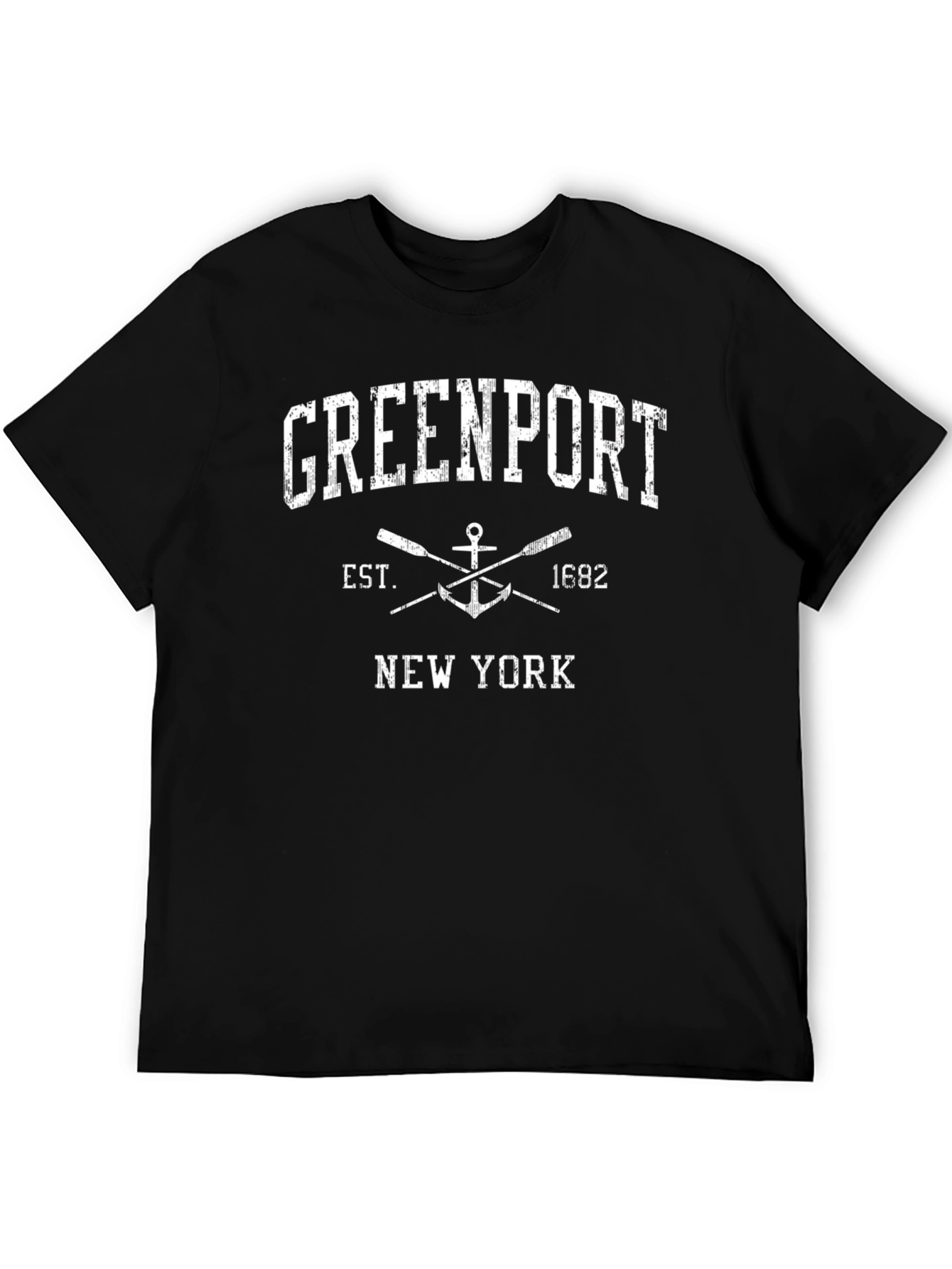 Greenport New York Black Graphic Tee