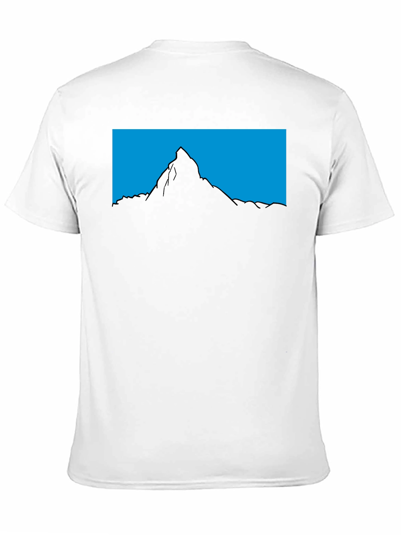 Mountain Silhouette Graphic Tee - Mens Black T-Shirt