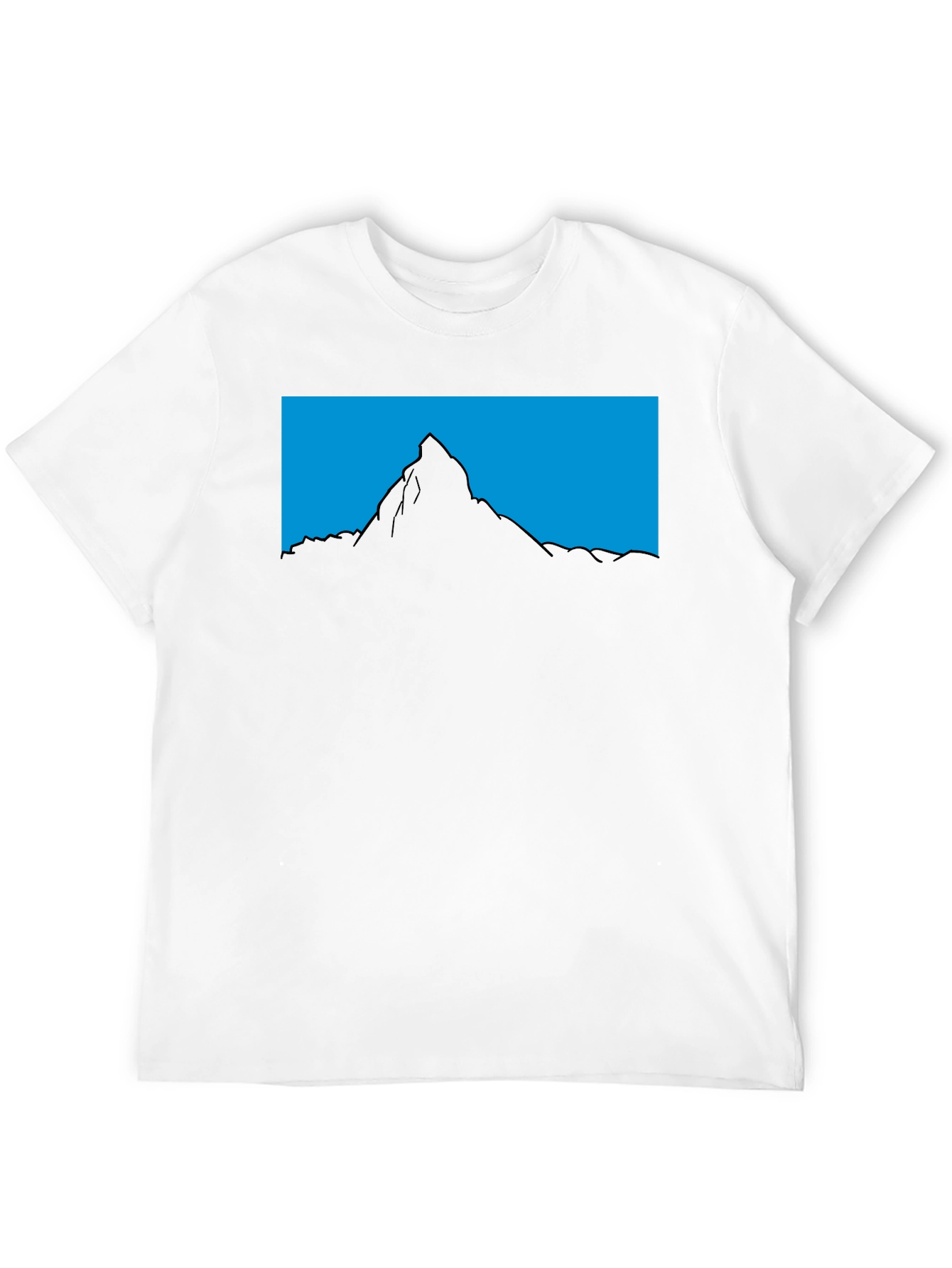 Mountain Silhouette Graphic Tee - Mens Black T-Shirt