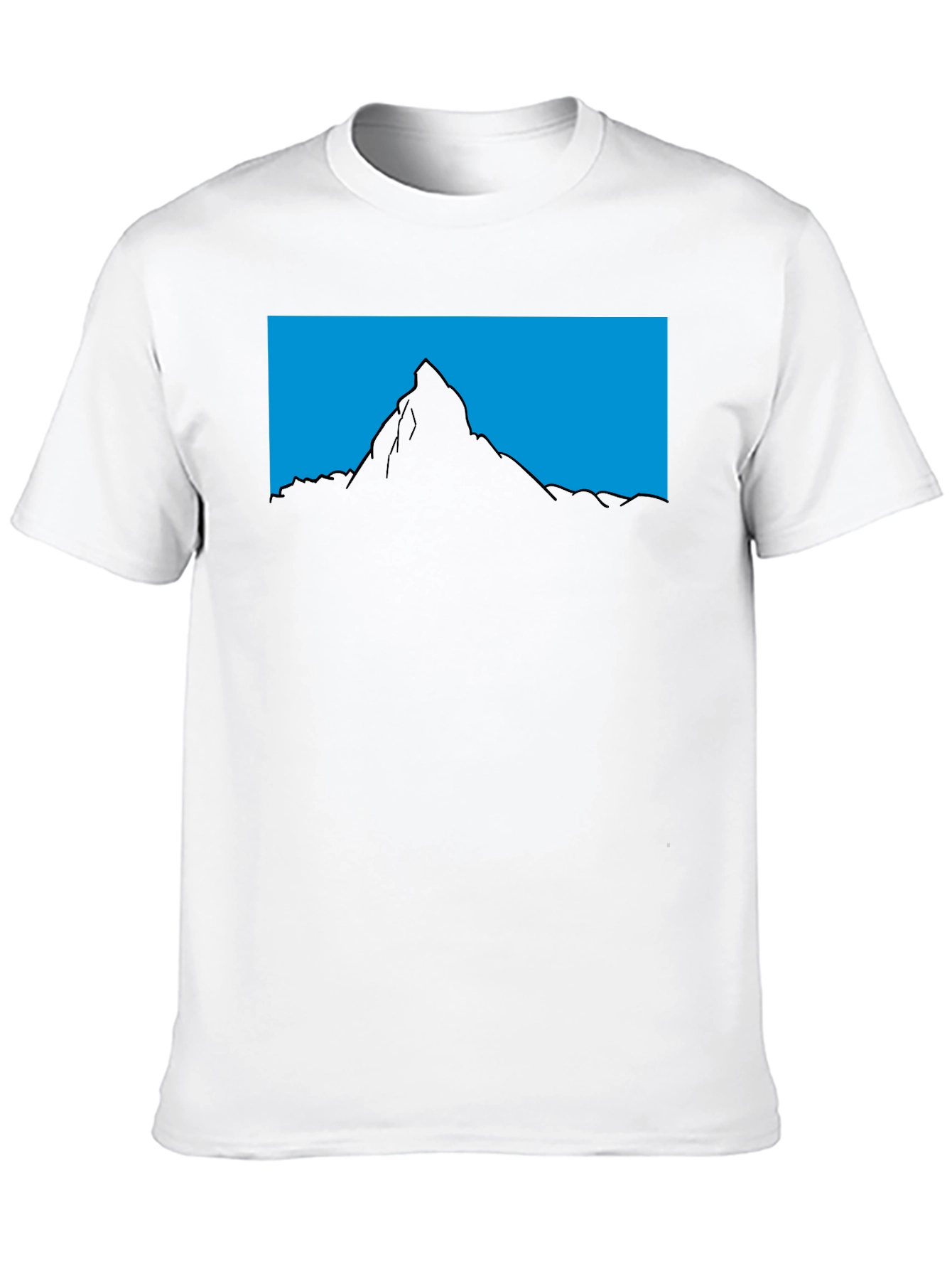 Mountain Silhouette Graphic Tee - Mens Black T-Shirt
