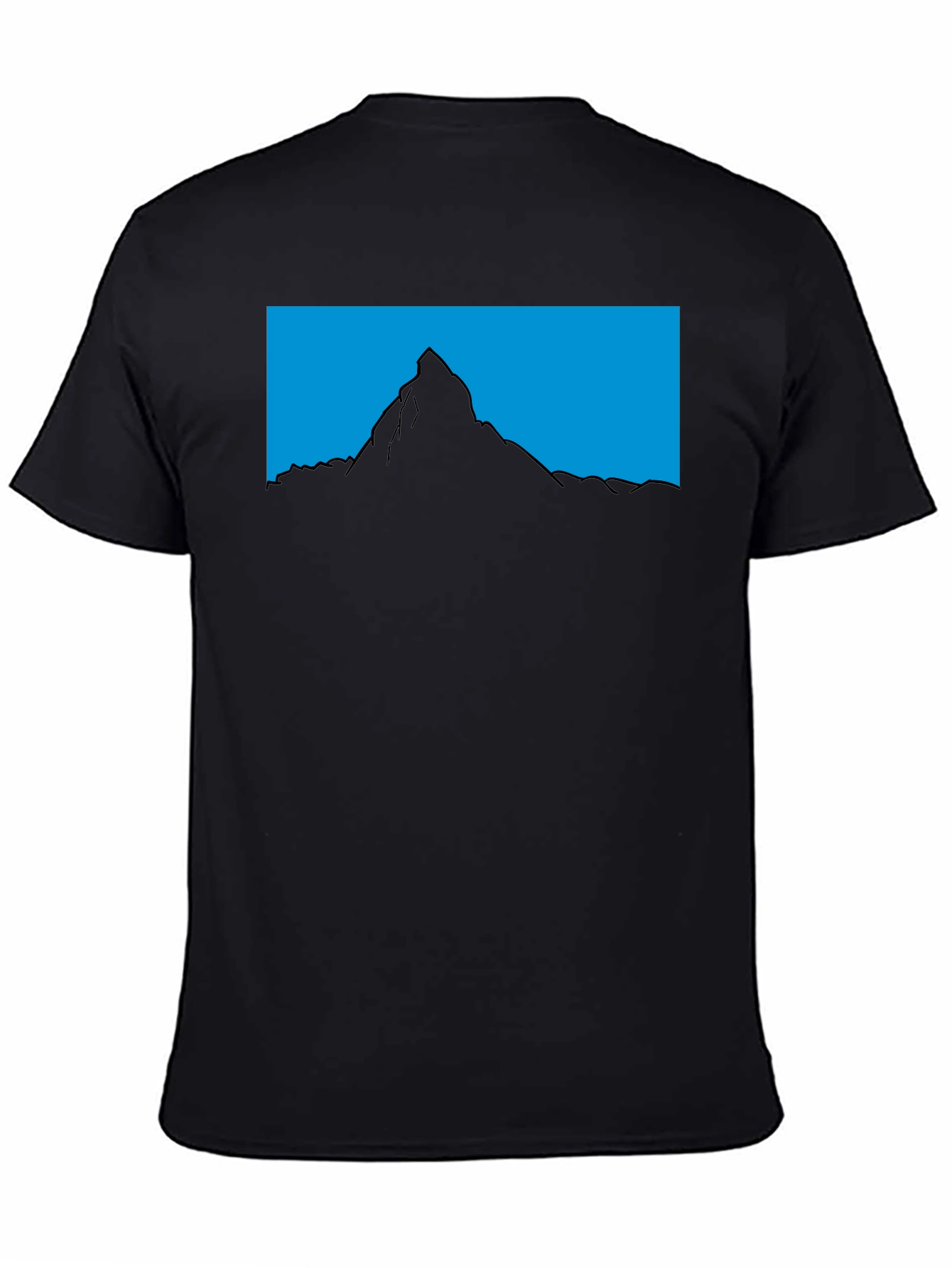 Mountain Silhouette Graphic Tee - Mens Black T-Shirt