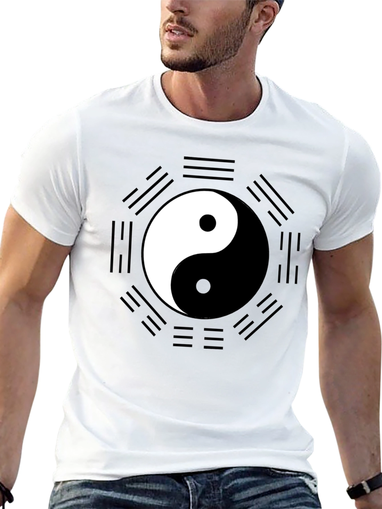 Yin Yang Bagua Black T-Shirt - Unisex