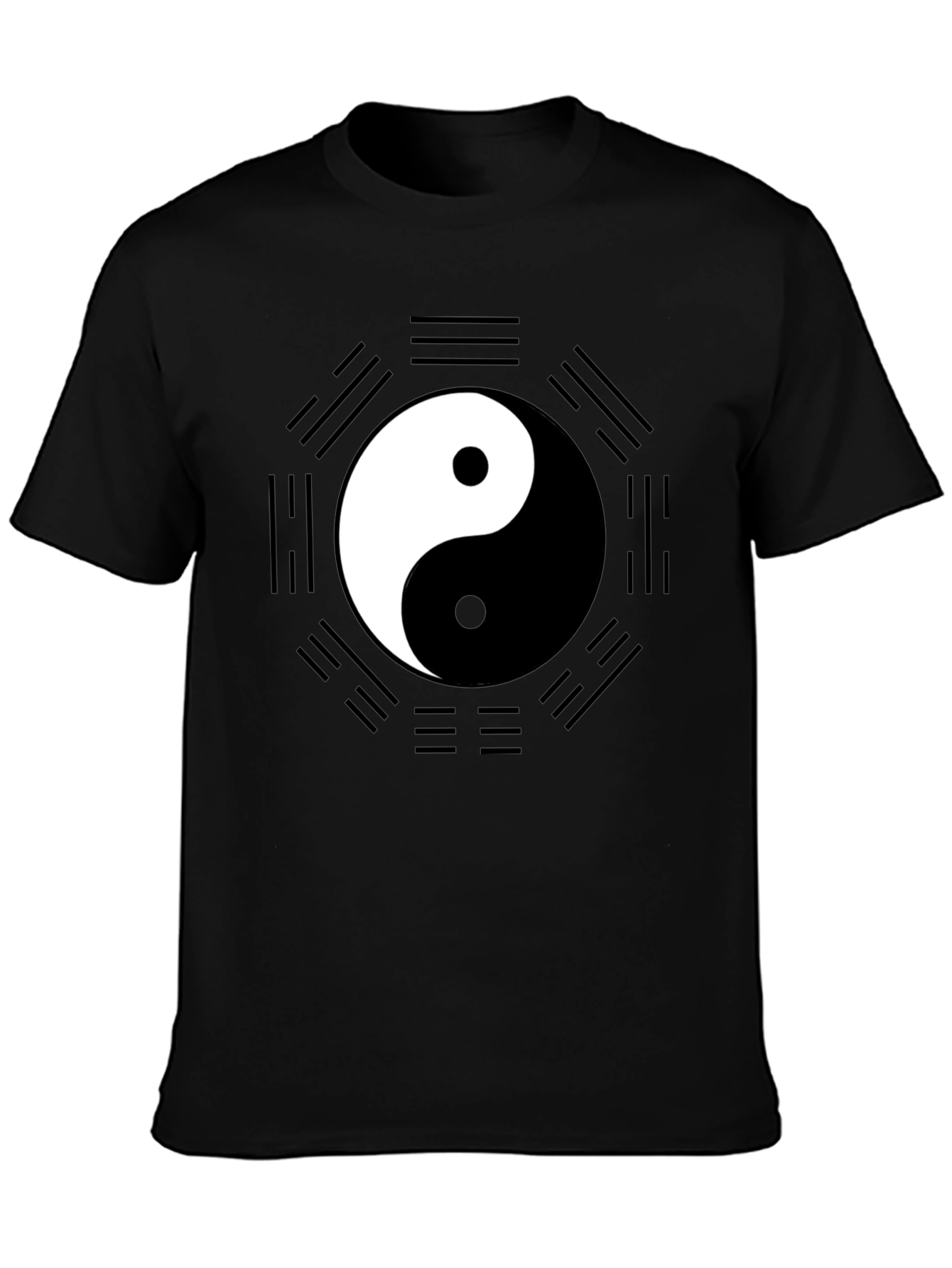 Yin Yang Bagua Black T-Shirt - Unisex