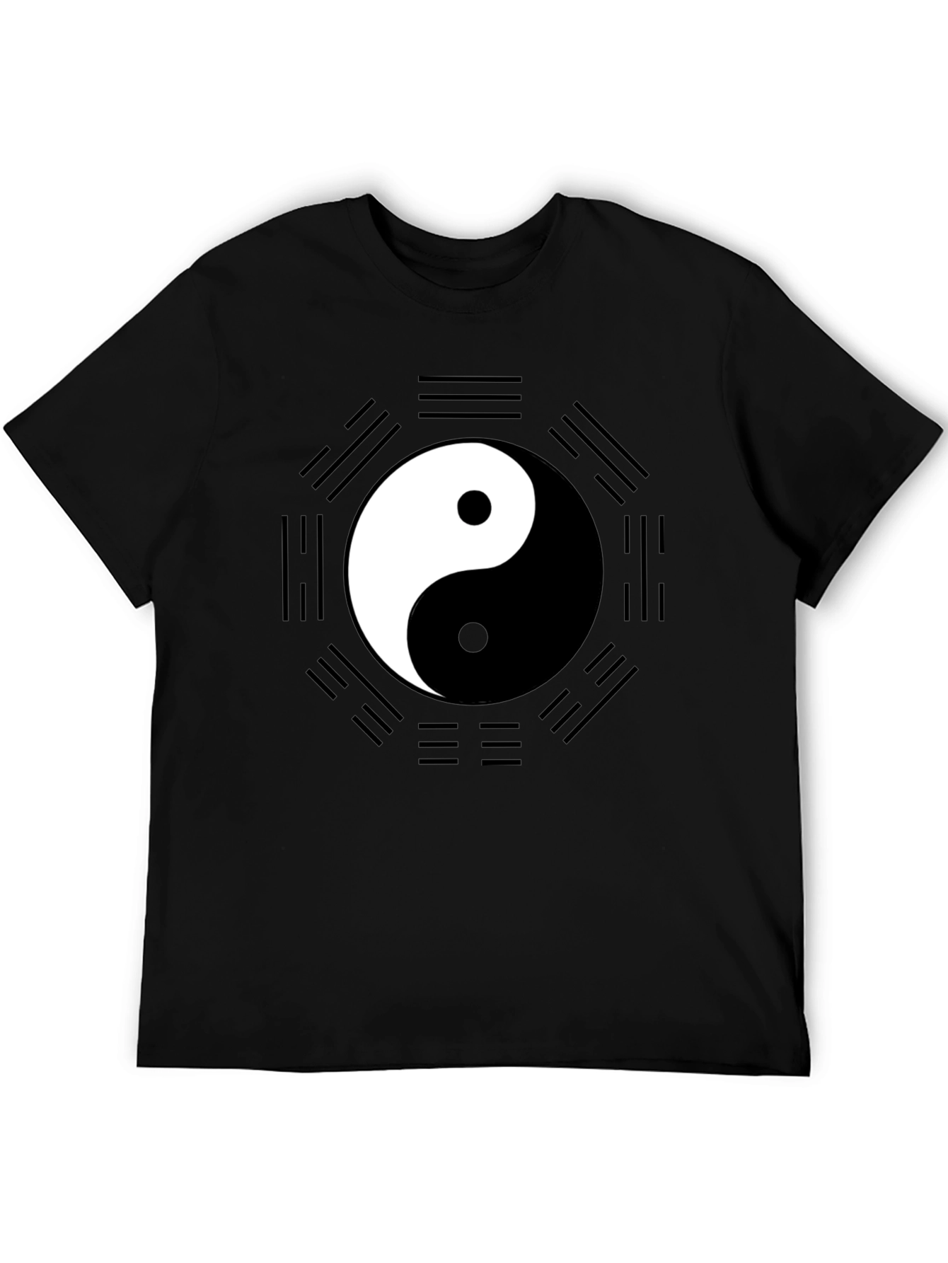 Yin Yang Bagua Black T-Shirt - Unisex