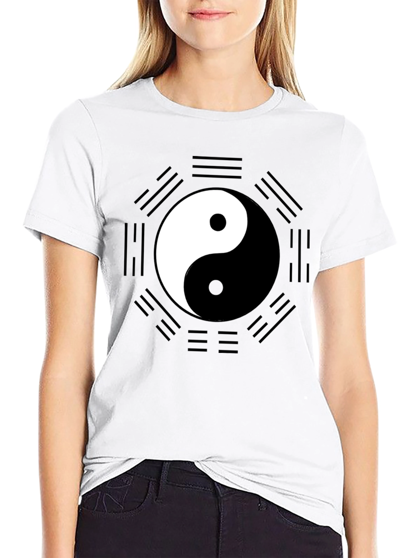 Yin Yang Bagua Black T-Shirt - Unisex
