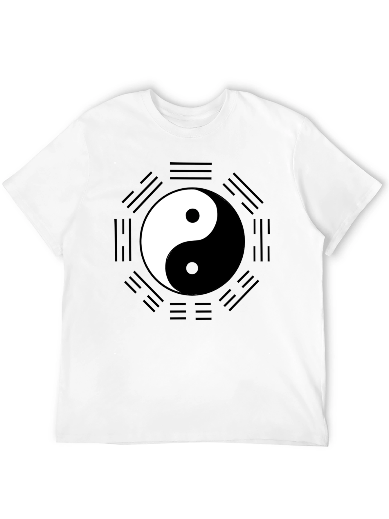 Yin Yang Bagua Black T-Shirt - Unisex
