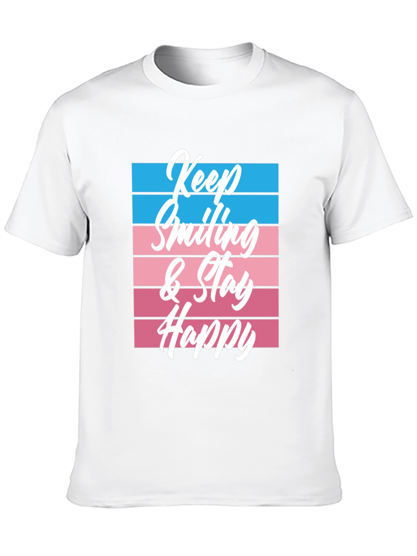Keep Smiling Graphic Tee - Black