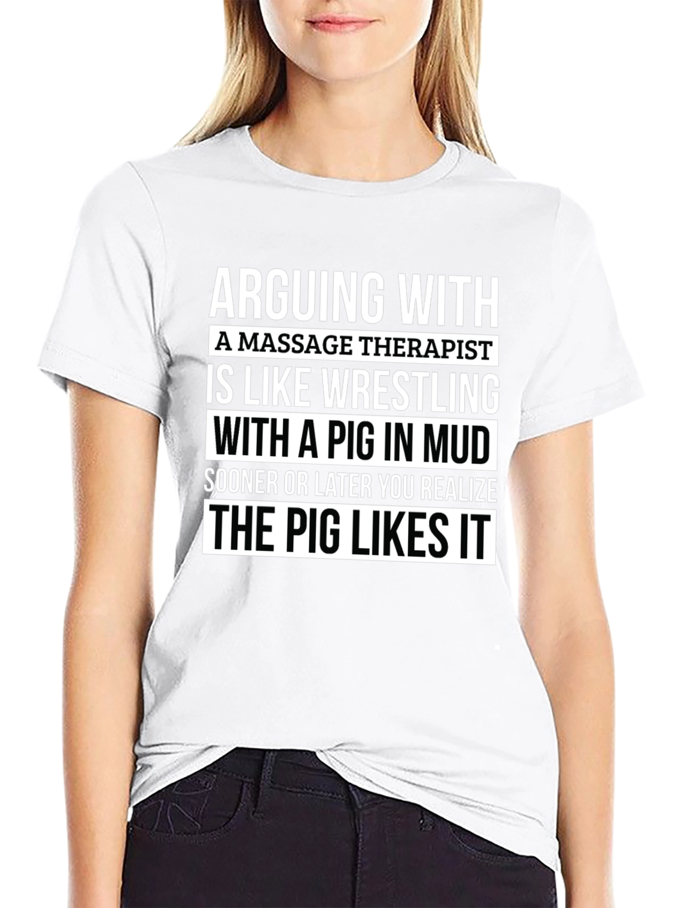 Massage Therapist Pig Mud T-Shirt