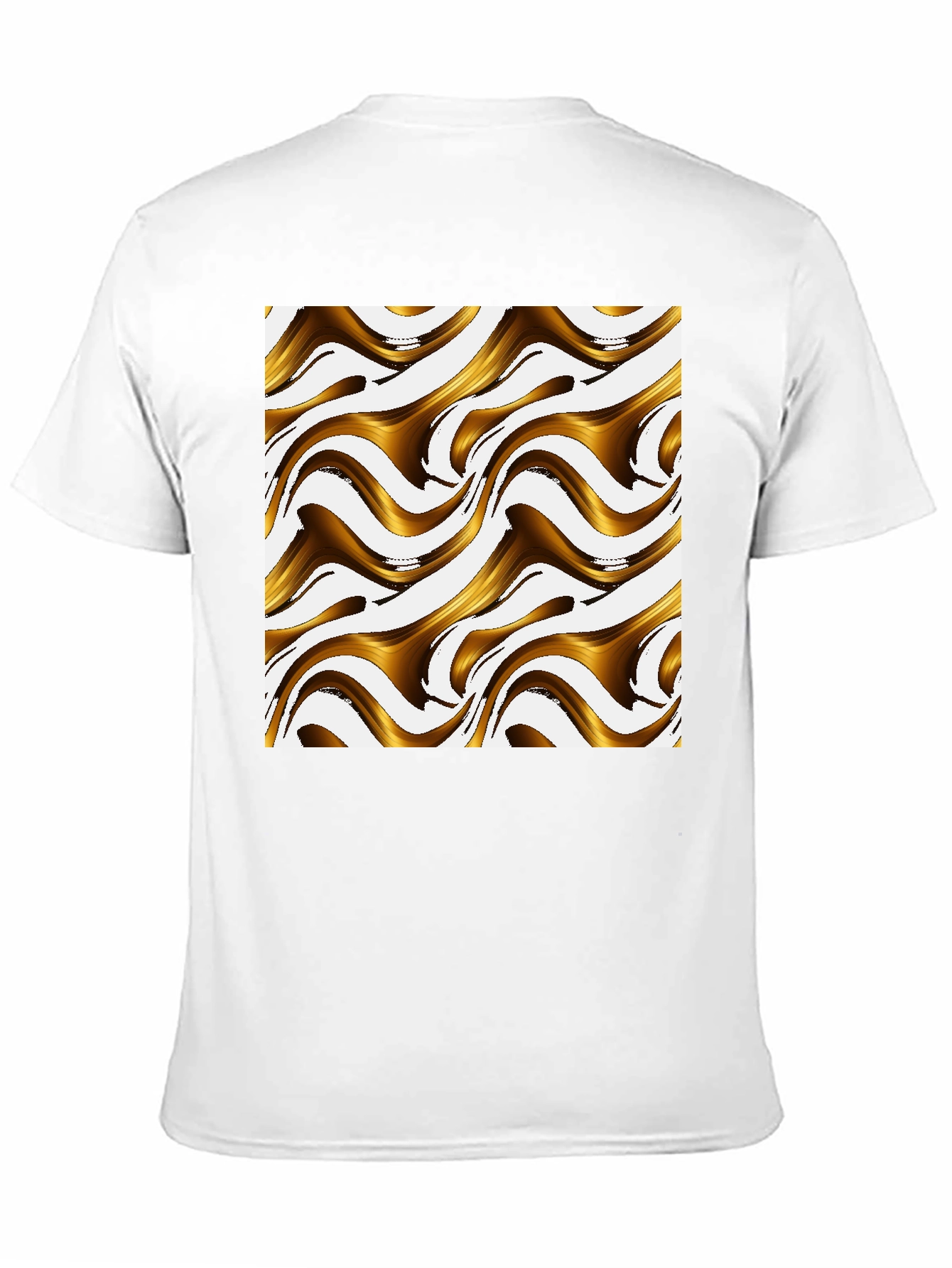 Abstract Swirls Graphic Tee - Modern Black T-Shirt