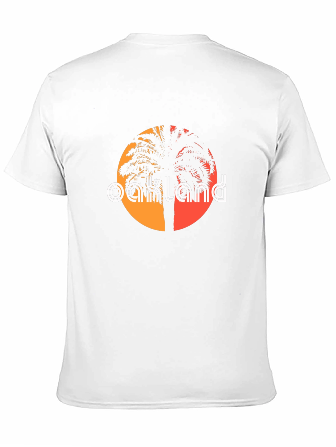 Oakland Palm Tree Graphic Tee - Retro Style