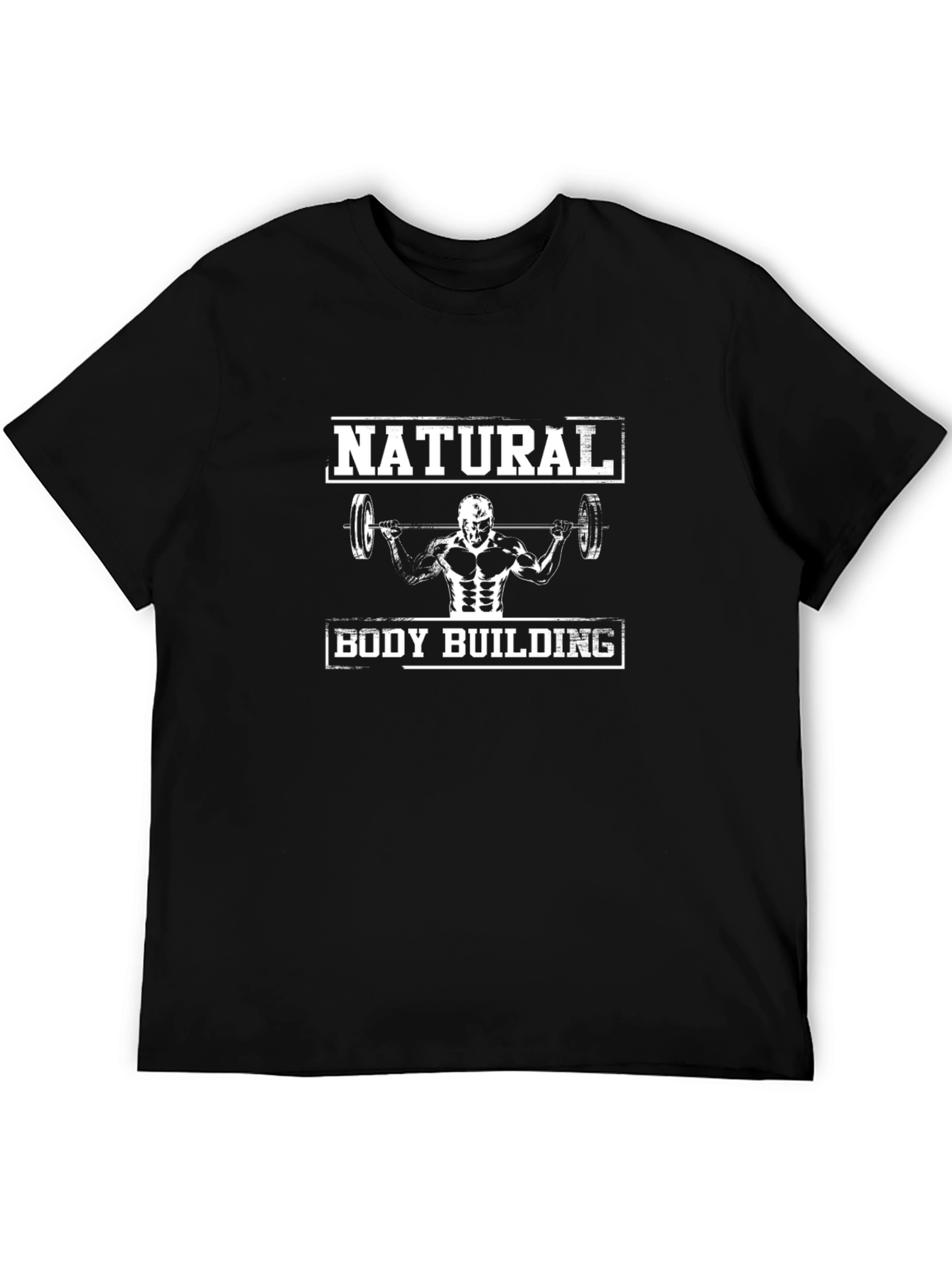 Natural Body Building Black T-Shirt