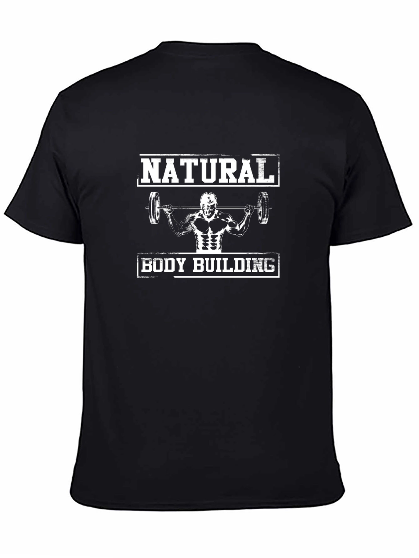 Natural Body Building Black T-Shirt