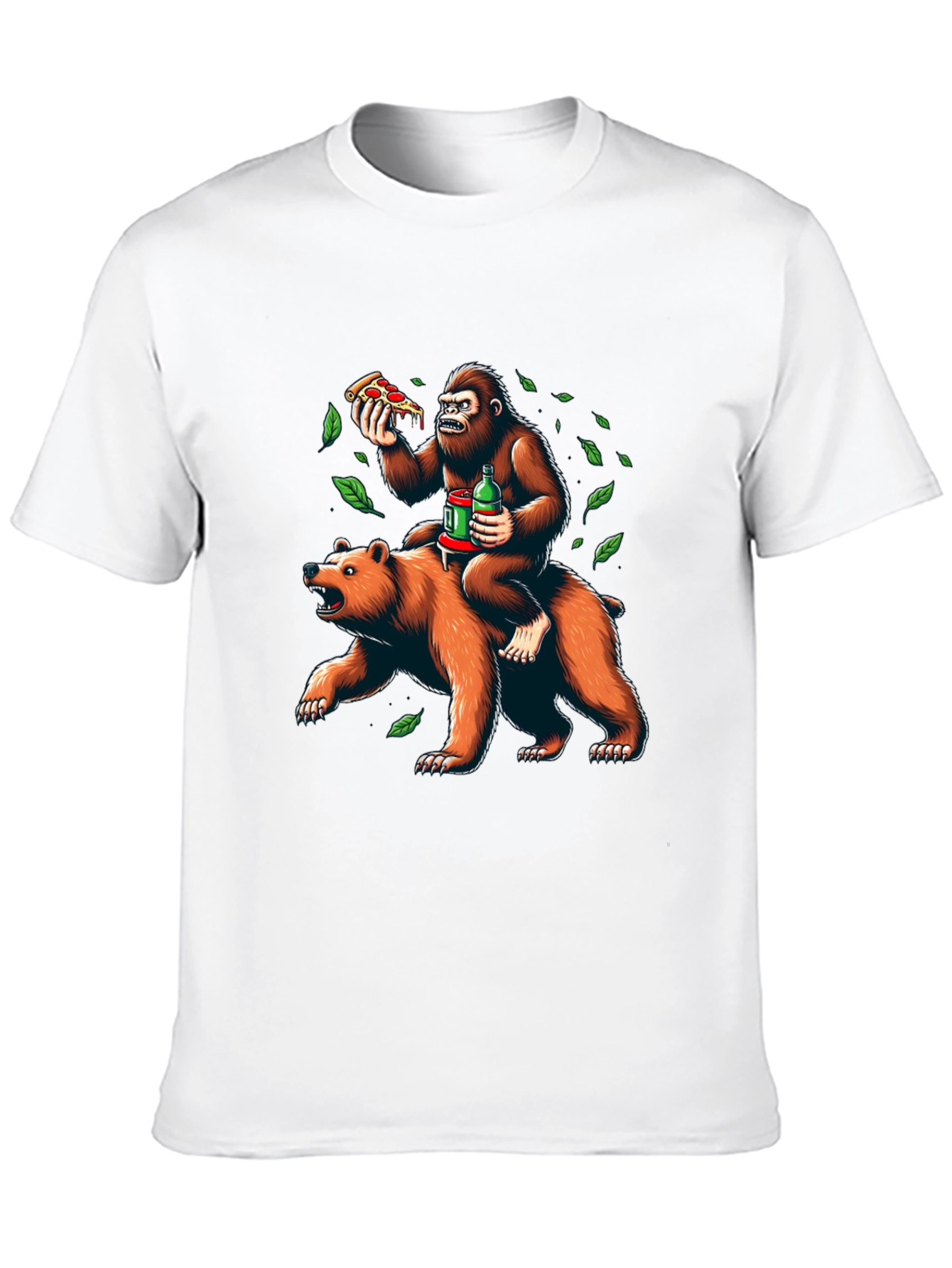 Bear & Gorilla Pizza Party Tee