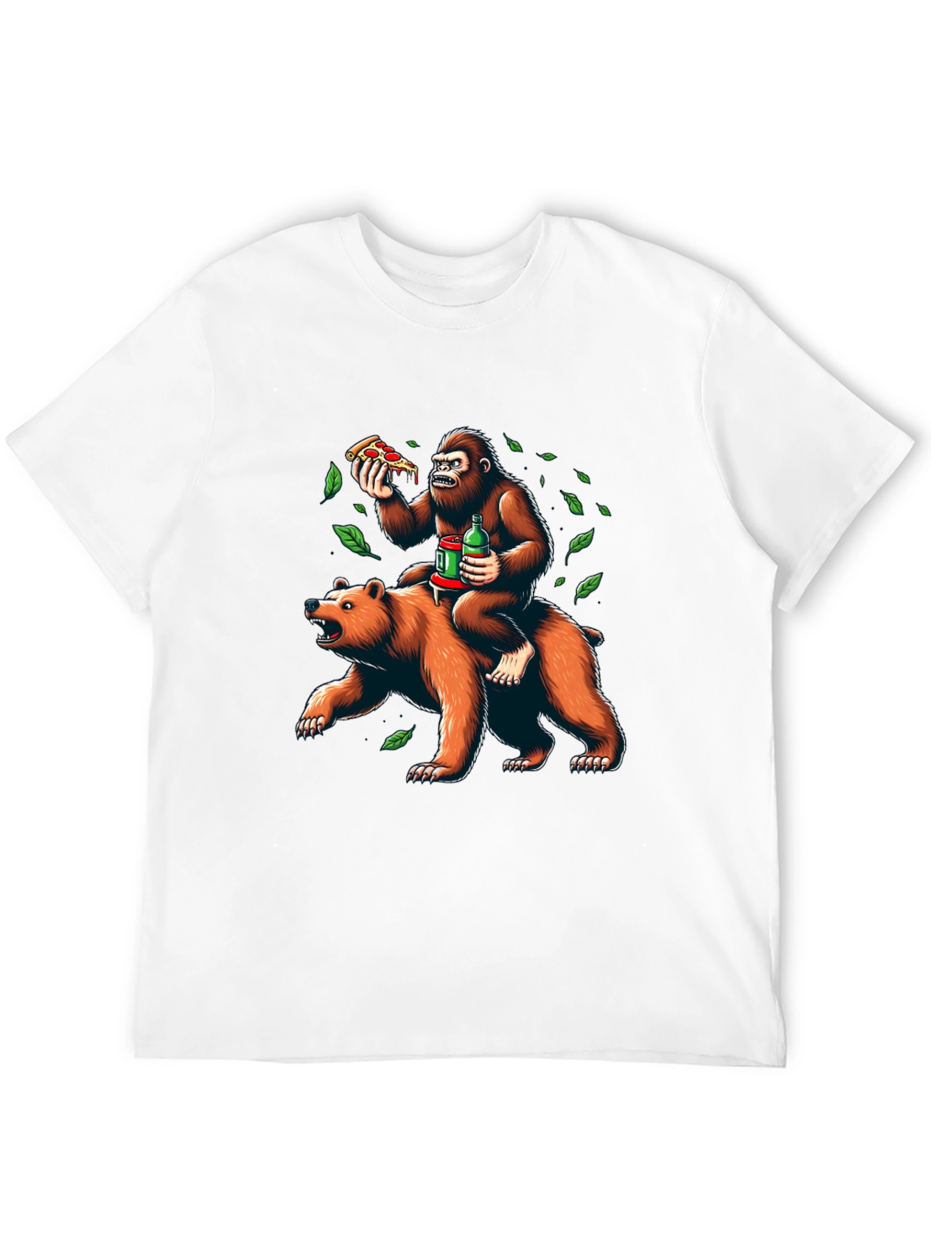 Bear & Gorilla Pizza Party Tee