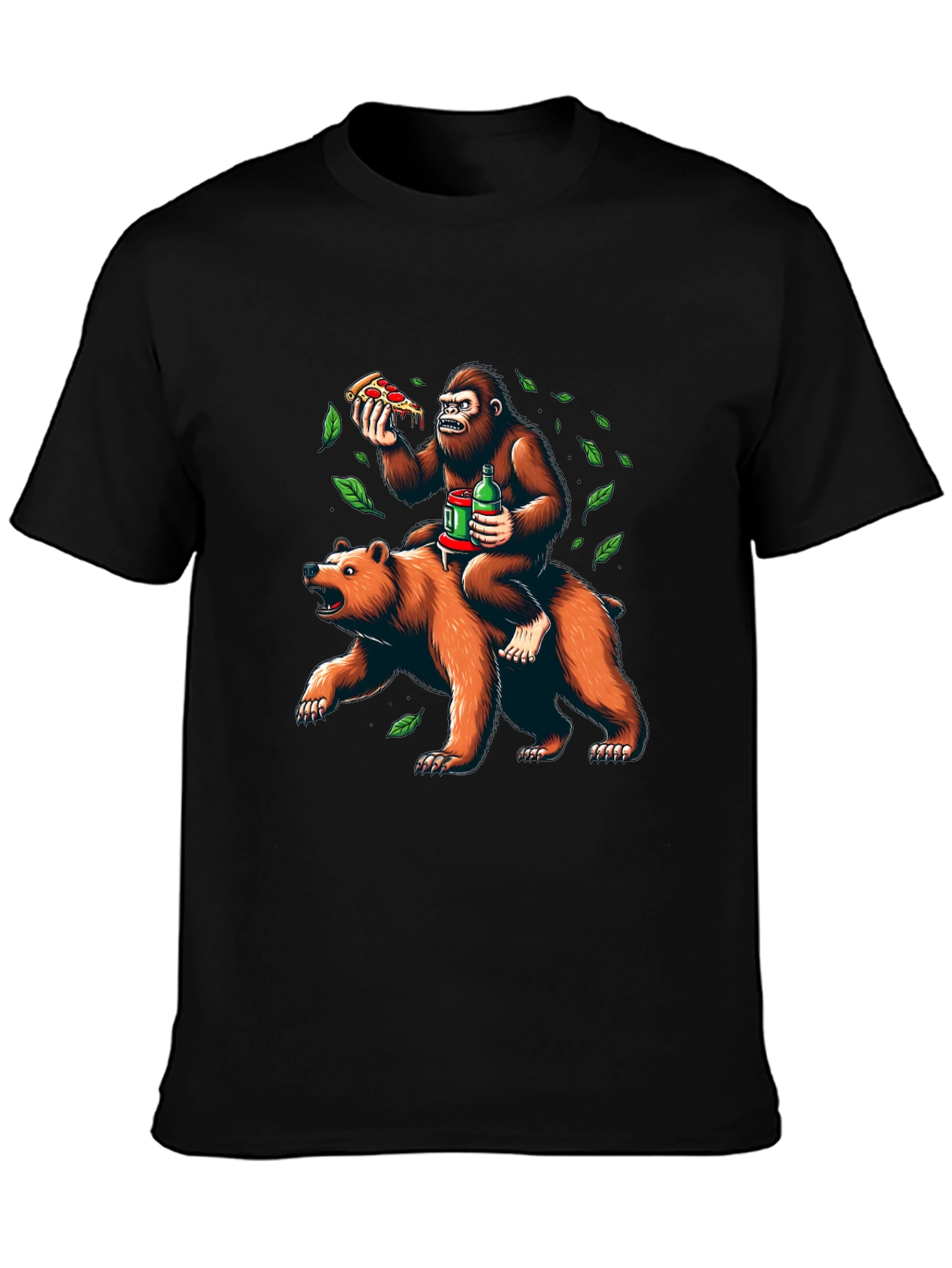 Bear & Gorilla Pizza Party Tee