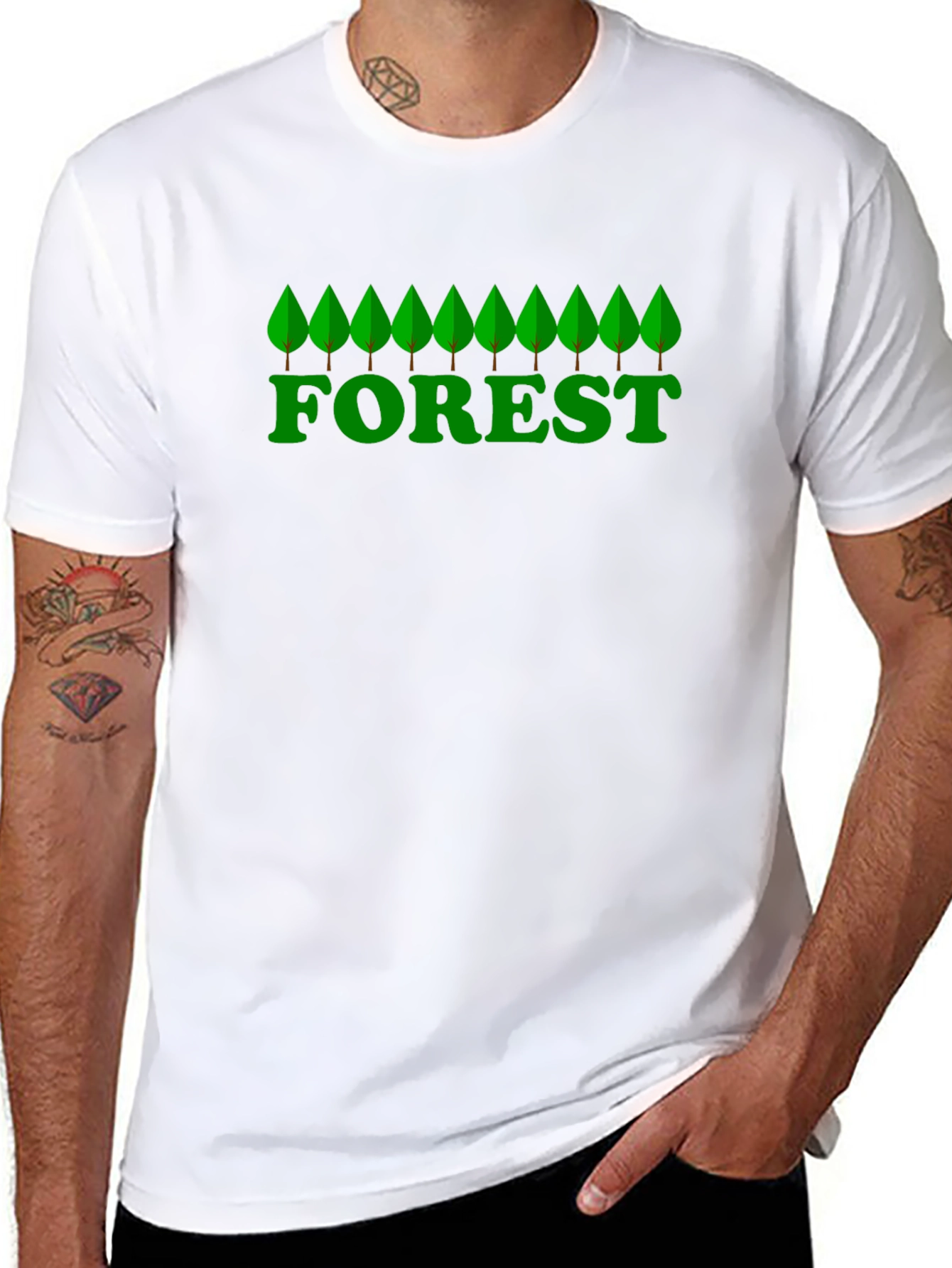 Nature Forest Graphic T-Shirt -  Eco-Friendly Style