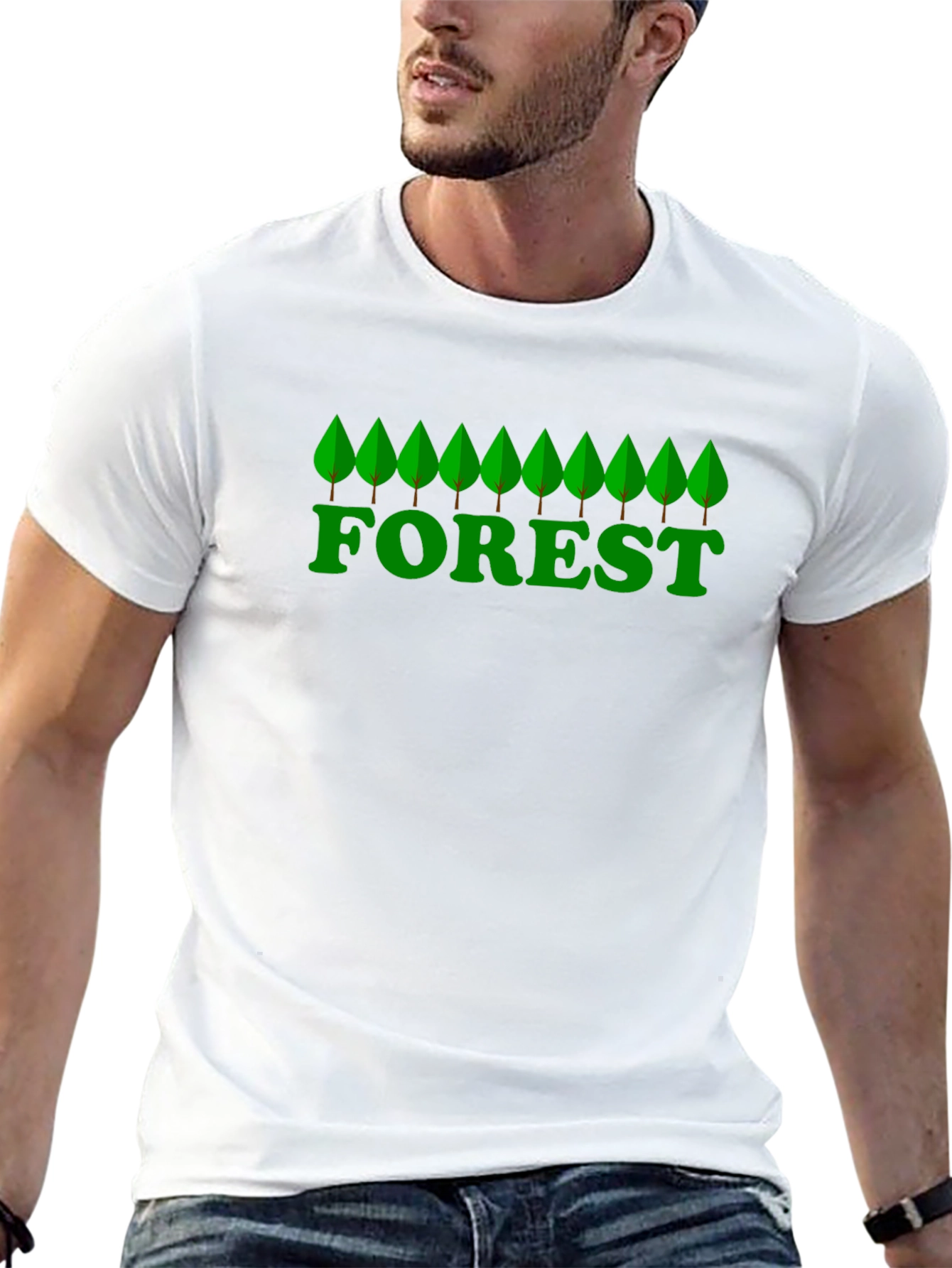 Nature Forest Graphic T-Shirt -  Eco-Friendly Style