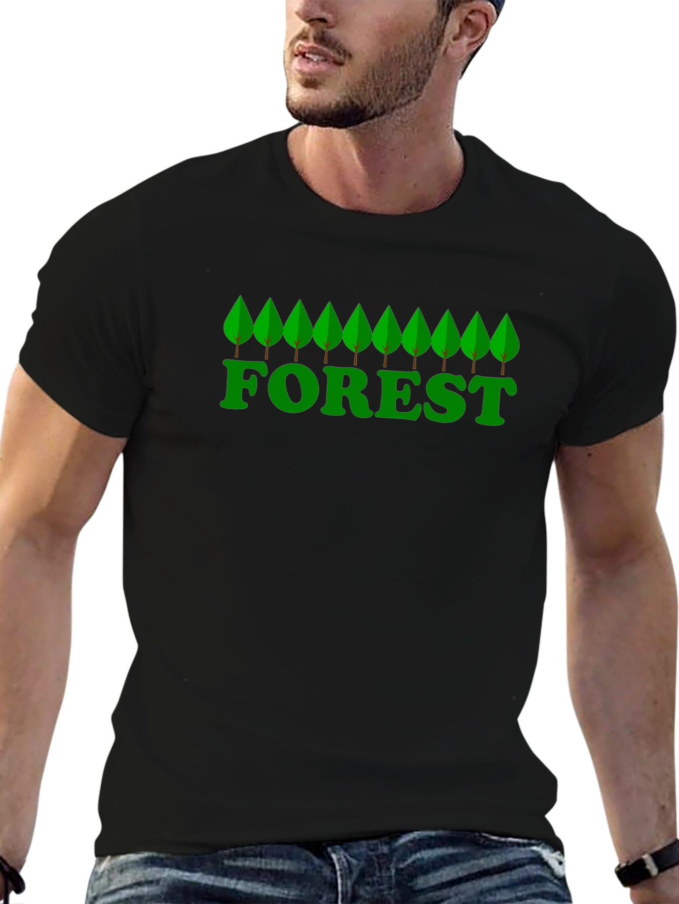Nature Forest Graphic T-Shirt -  Eco-Friendly Style