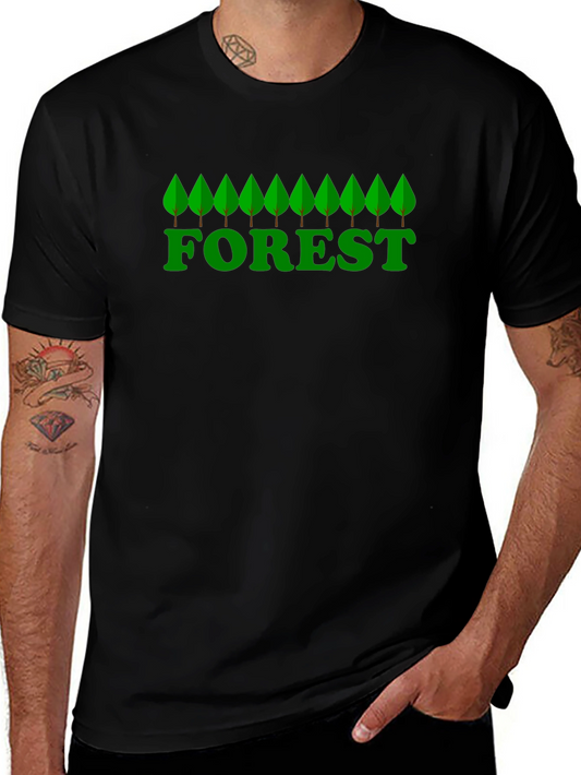 Nature Forest Graphic T-Shirt -  Eco-Friendly Style