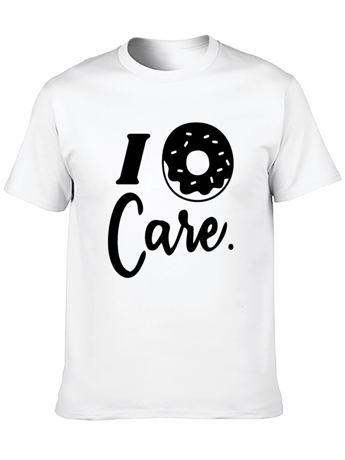 I Donut Care Black Graphic Tee