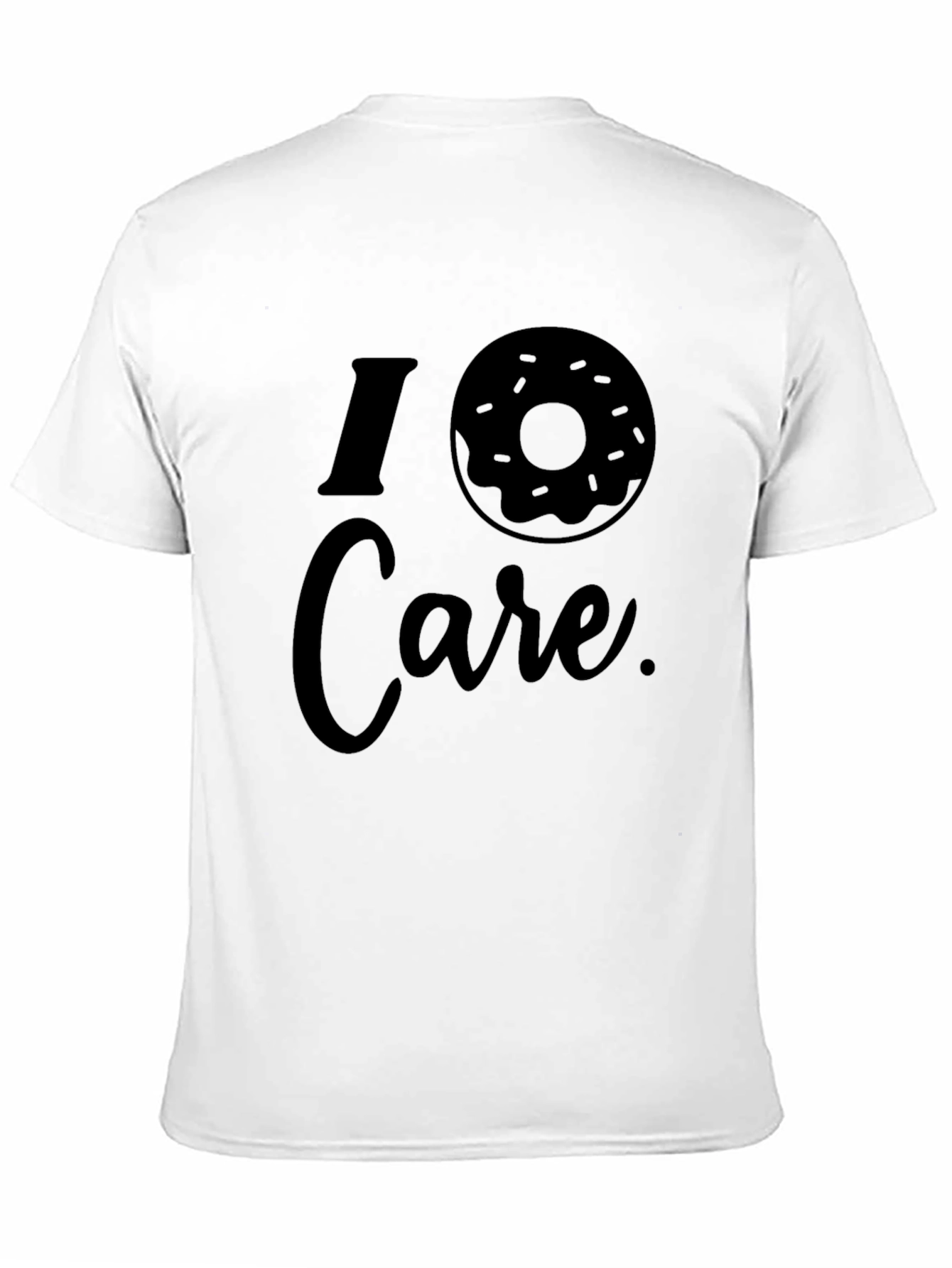 I Donut Care Black Graphic Tee