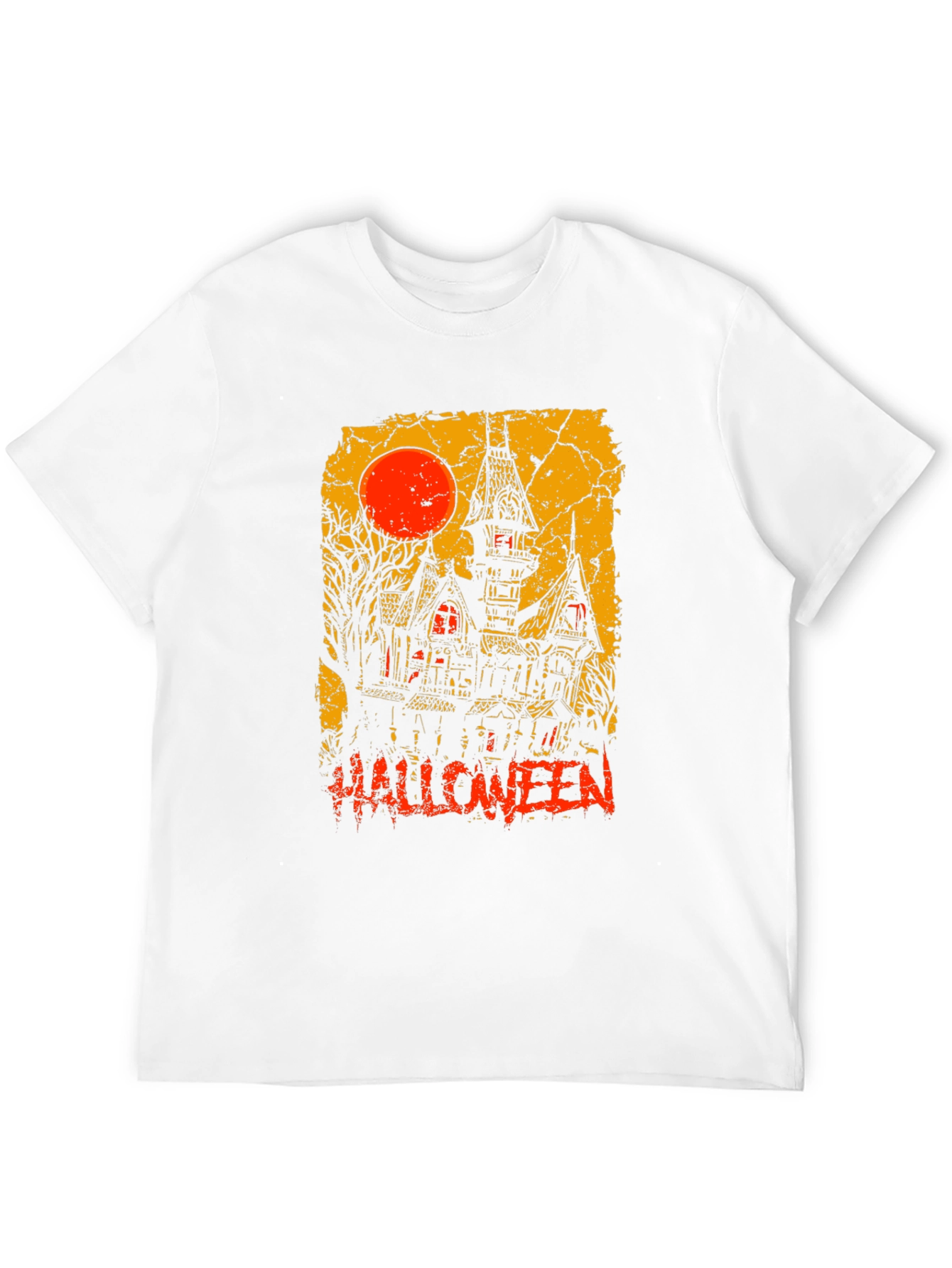 Halloween Haunted House Graphic Tee